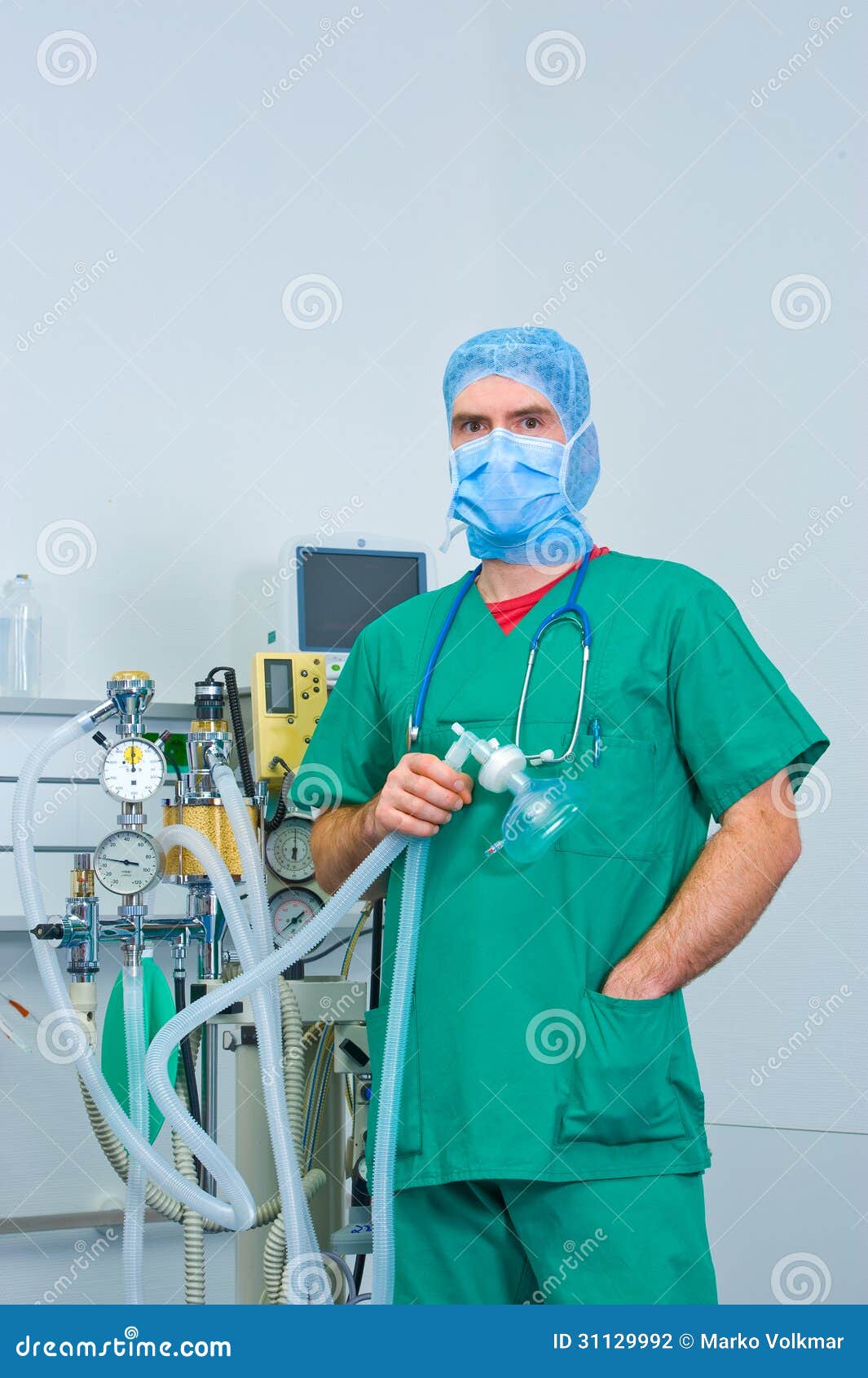 Anesthesiologist stock photo. Image of sterile, respiration 31129992