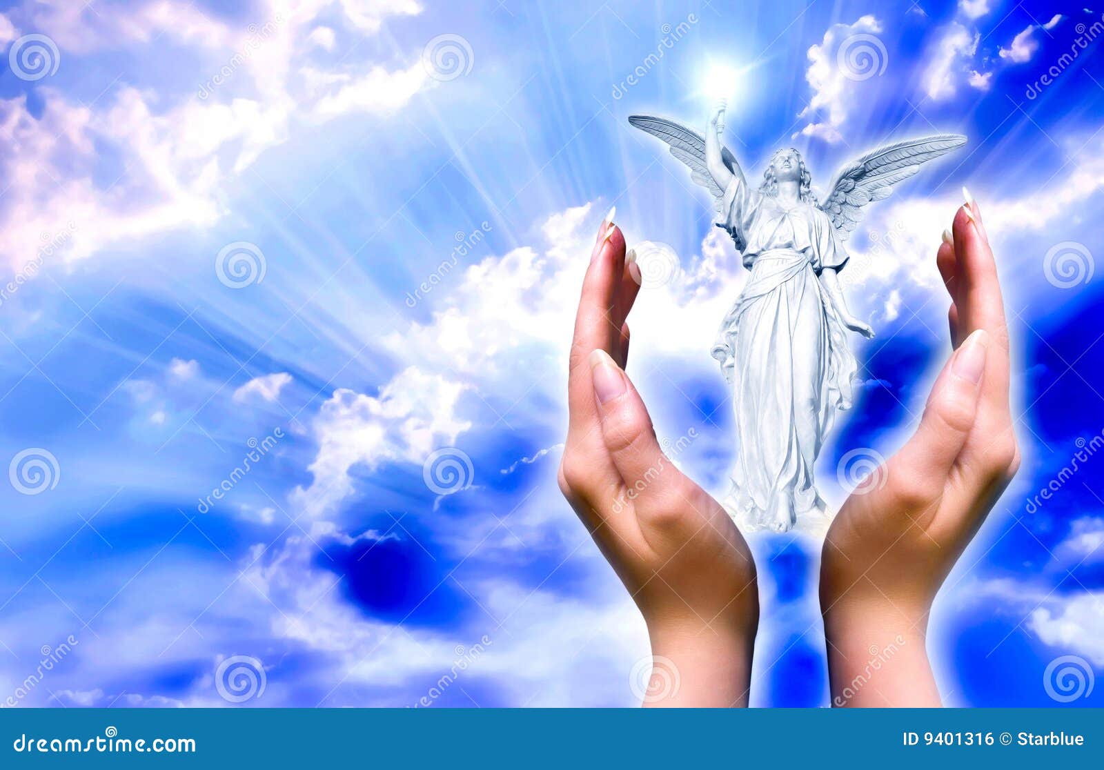 Ange de gardien photo stock. Image du seigneur, protection 9401316