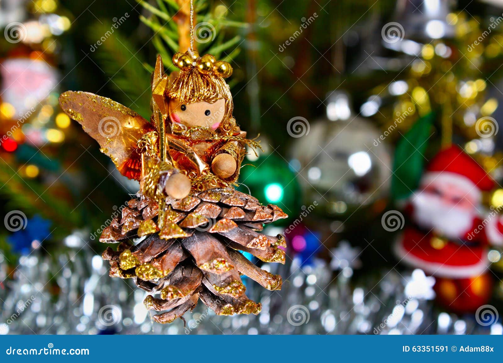 Angel on the Christmas Tree Stock Image Image of hanging, christmas