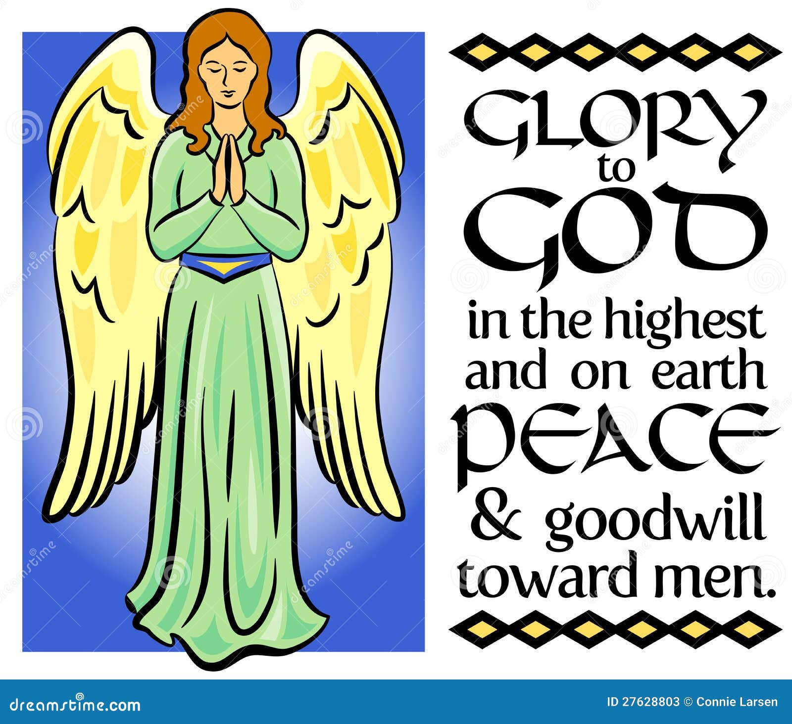 Angel Christmas Verse/eps stock vector. Image of 