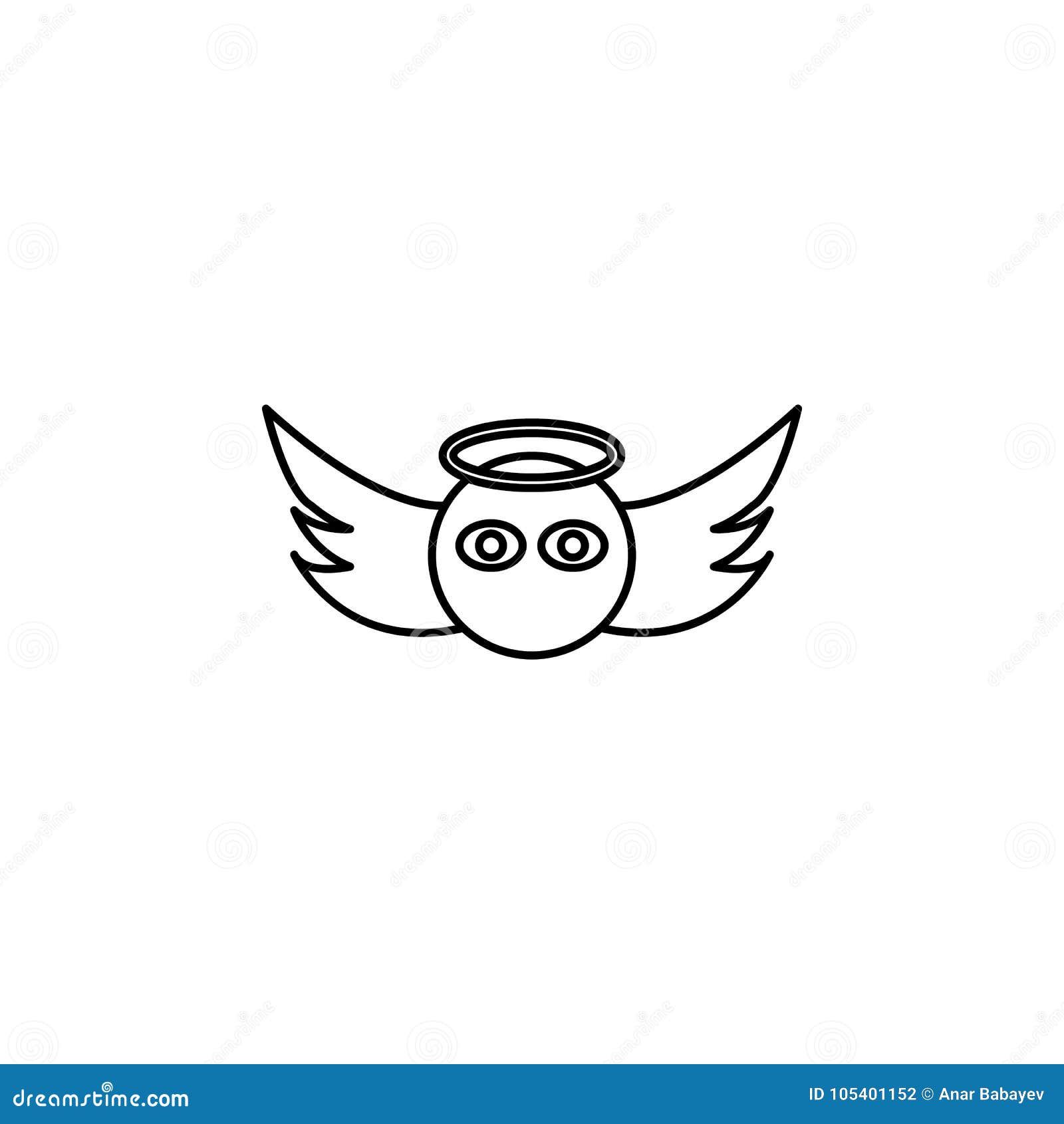 Angel Face With Wings Royalty-Free Stock Photography | CartoonDealer ...