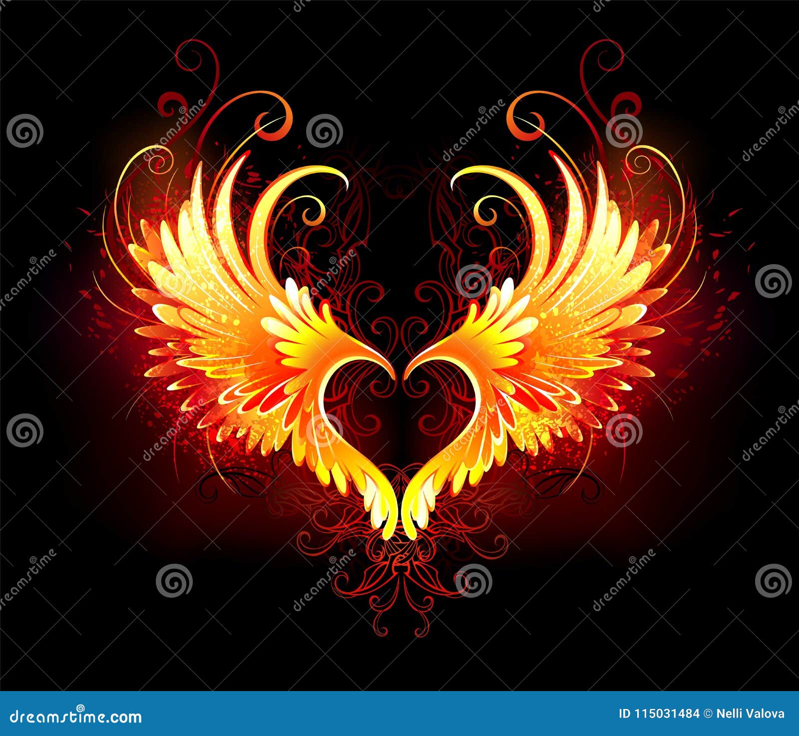 Download Black Heart With Wings Wallpaper  Wallpaperscom