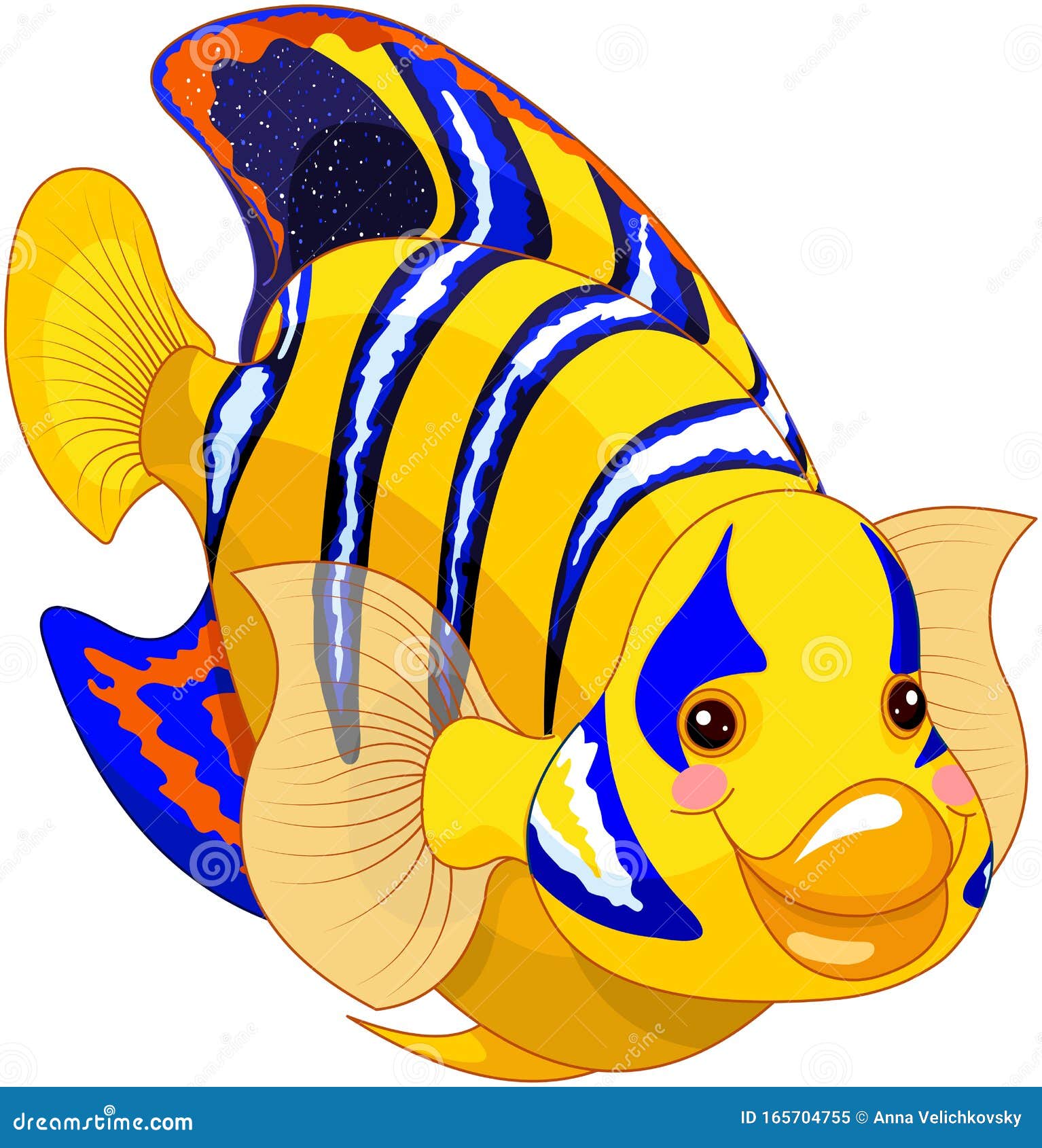 Download Angel Fish stock vector. Illustration of artwork, animal ...