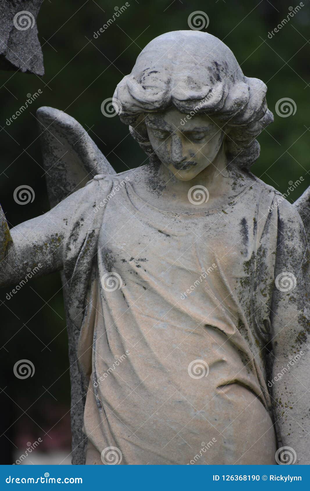 Angel Found At Oakwood Cemetery In Fort Worth Texas Stock Photo Image