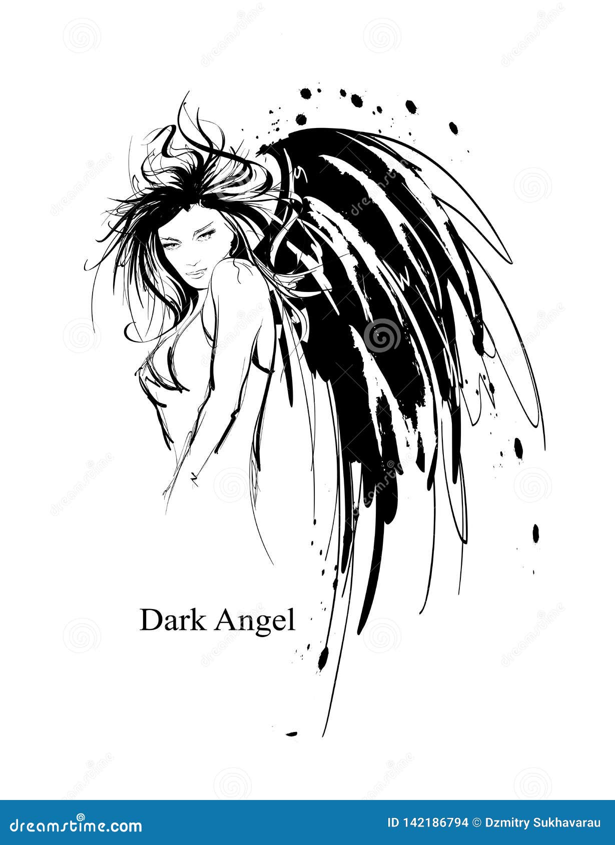 dark angel drawings