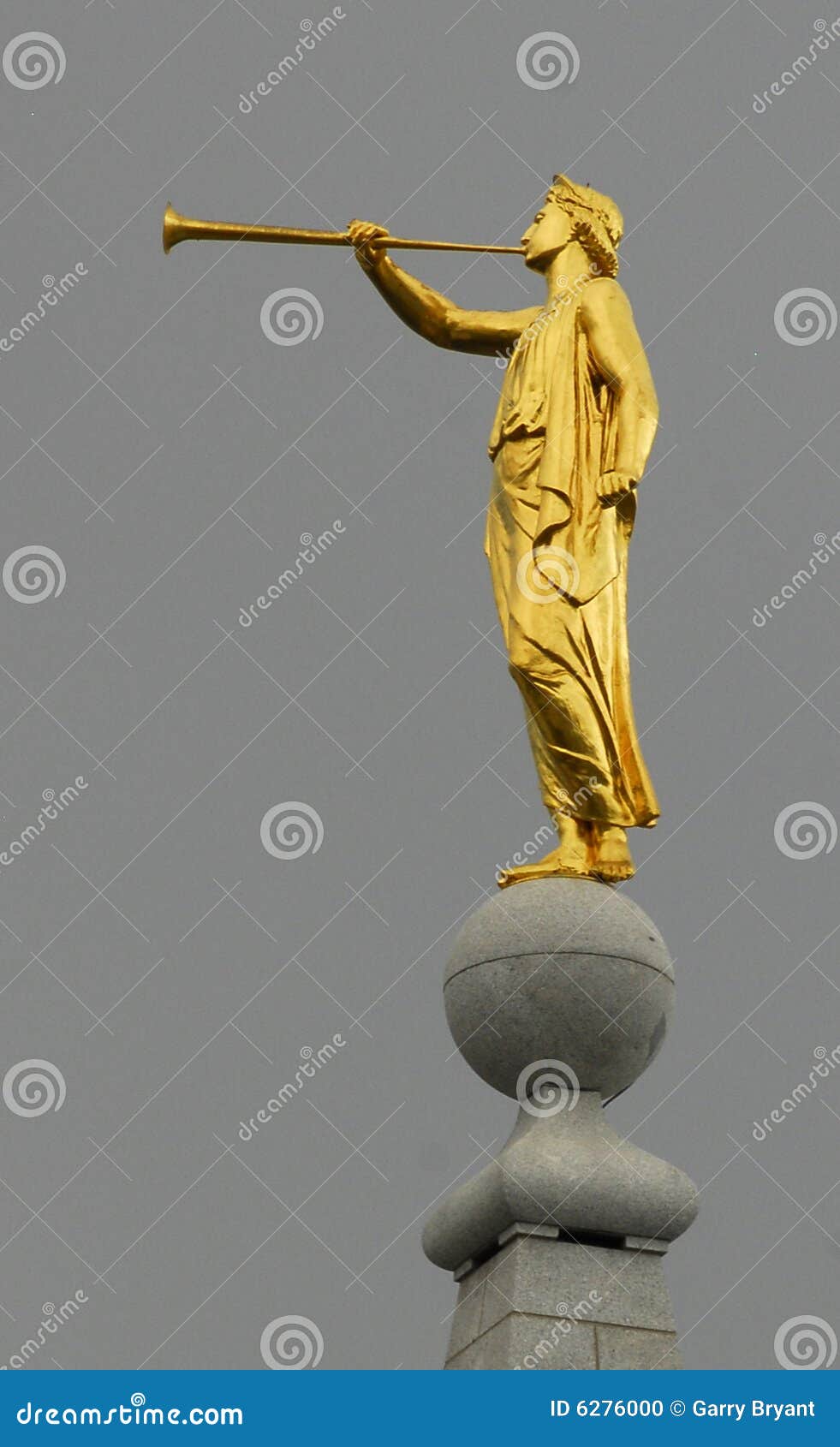 Angel moroni statue stock photo. Image of angel, high 6276000