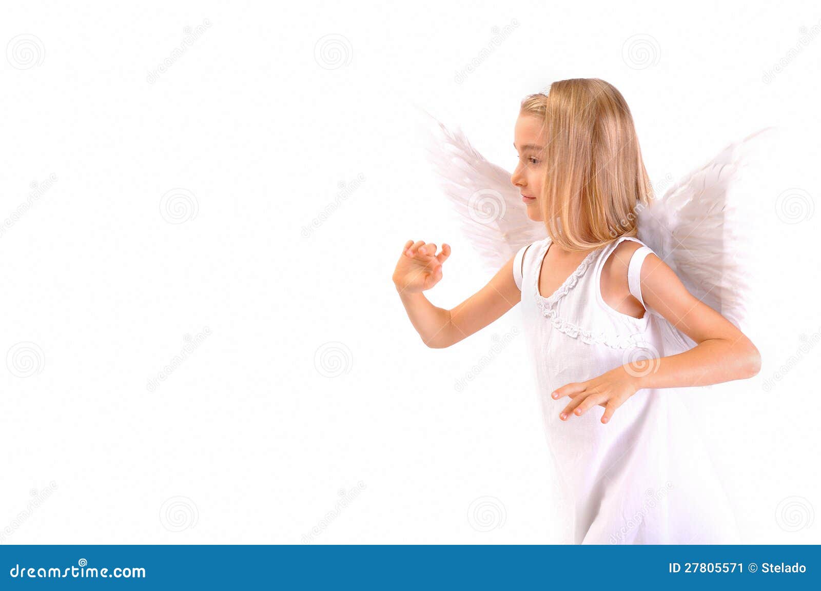 Angel in profile stock image. Image of child, celebration - 27805571