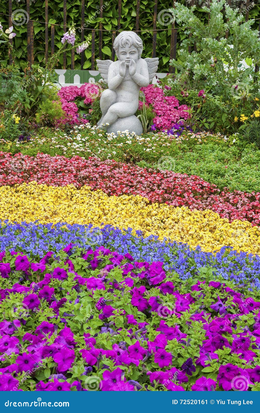 Angel sculpture in garden stock image. Image of beauty 72520161