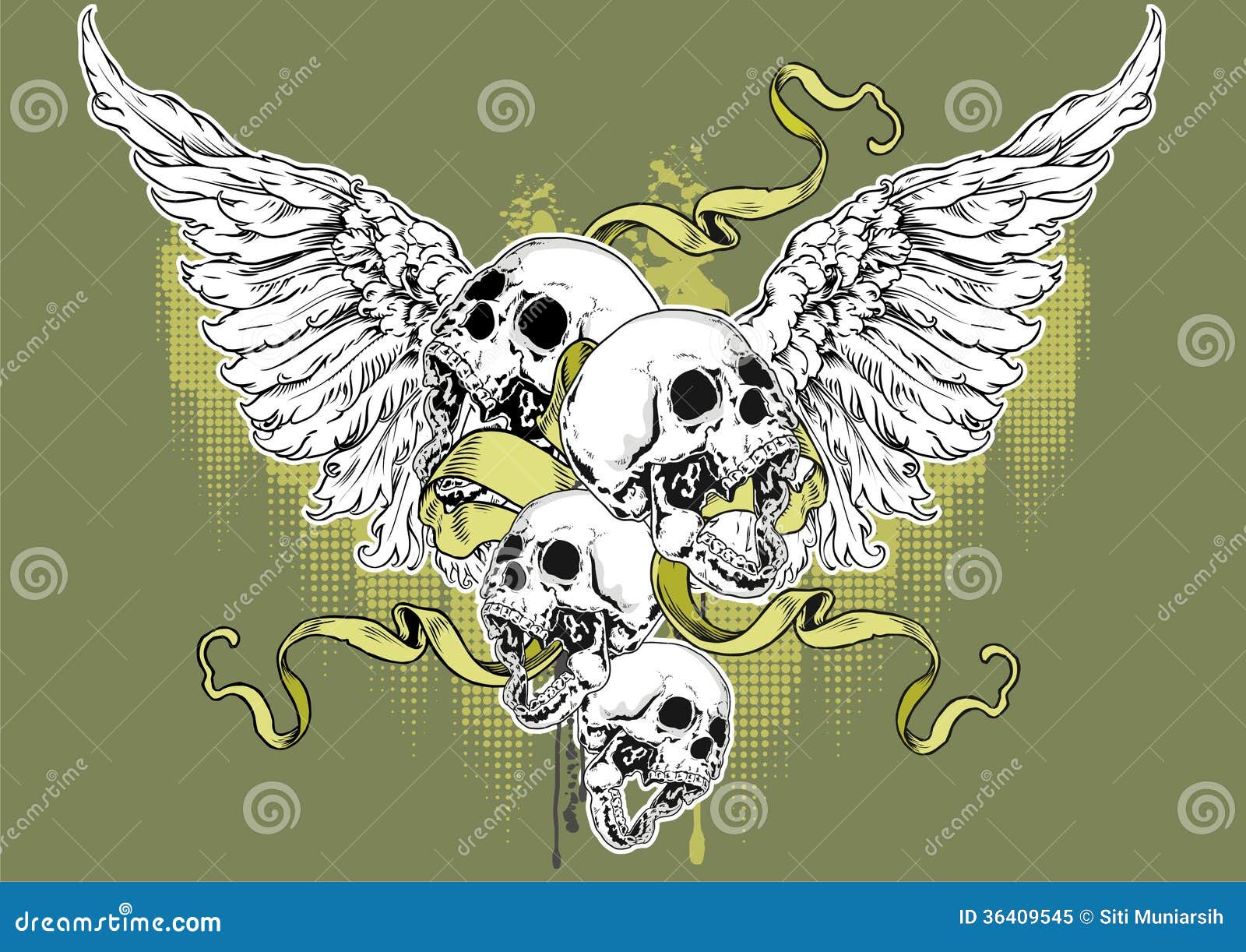 Angel Skull Royalty Free Stock Photo Image 36409545