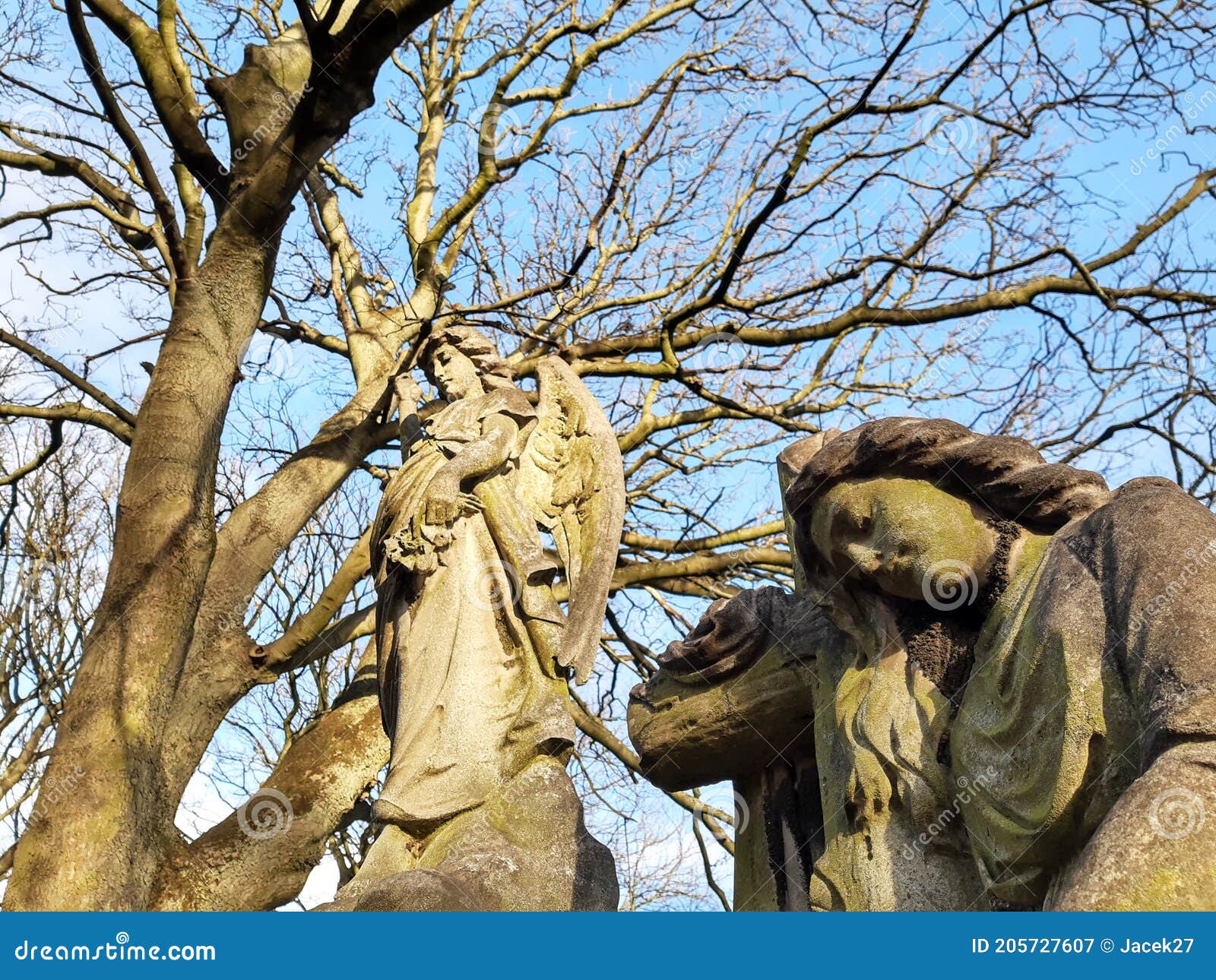 Angel statue. stock image. Image of material, archangel 205727607