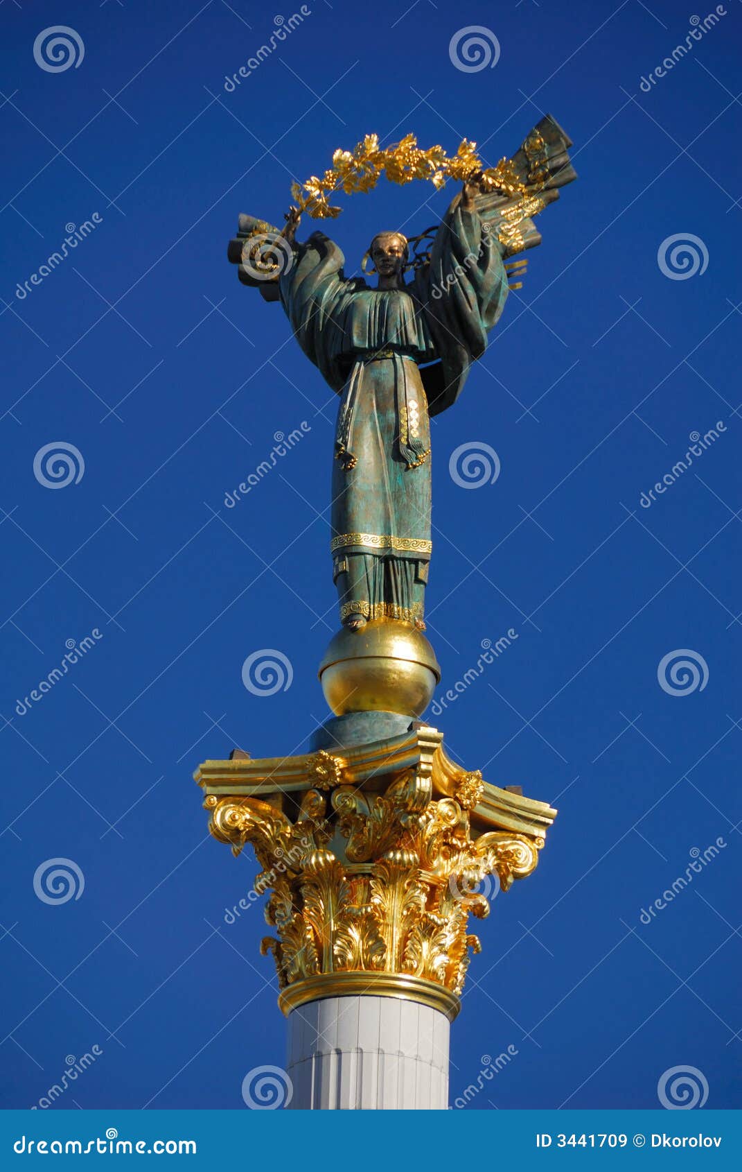 Angel Statue, Kiev, Ukraine Stock Image Image of famous, tourism 3441709