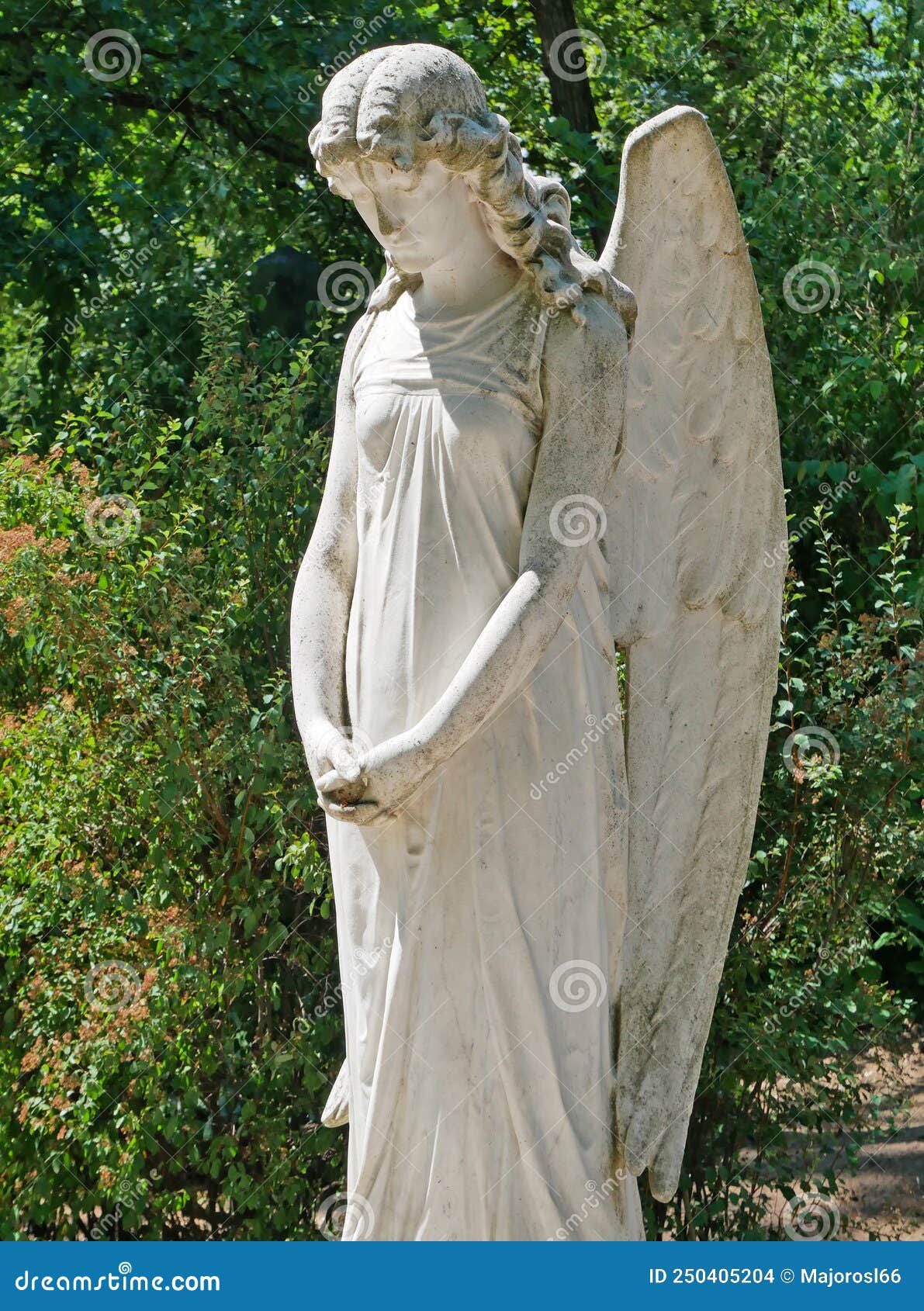 Angel Statue in the Public Cemetery Stock Photo Image of funeral