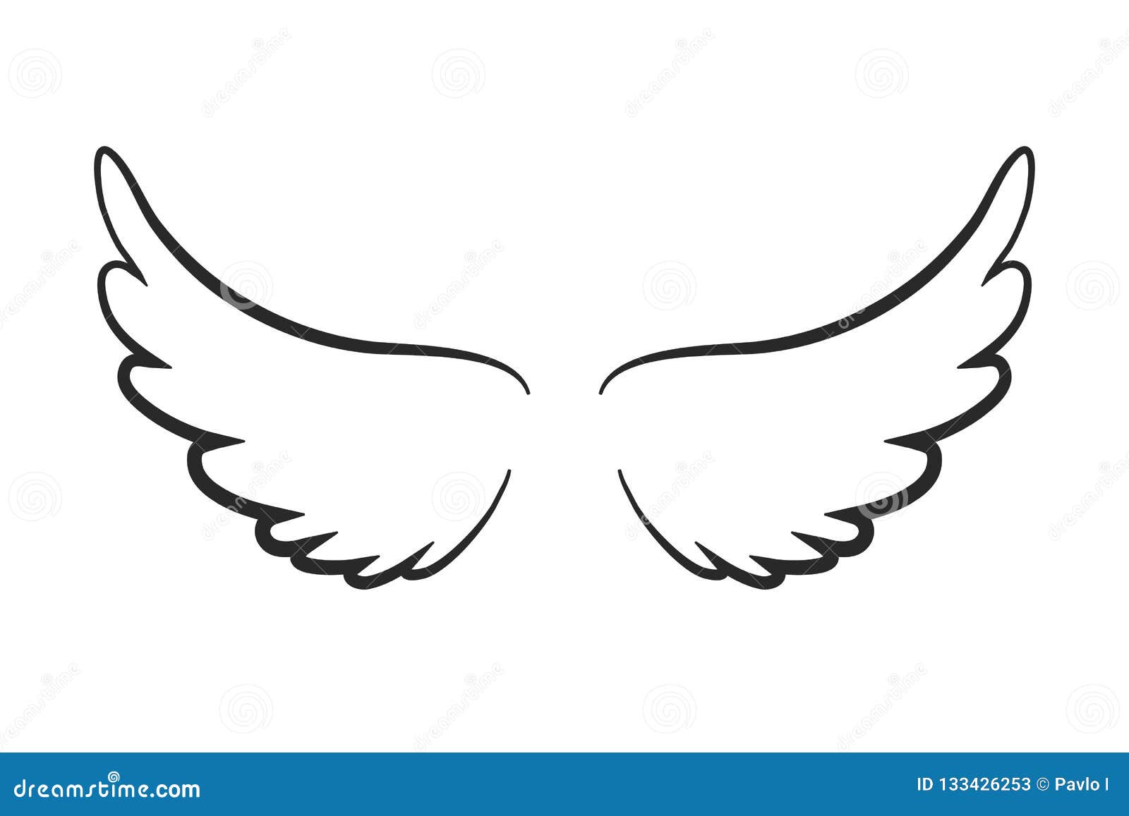 angel wings icon -