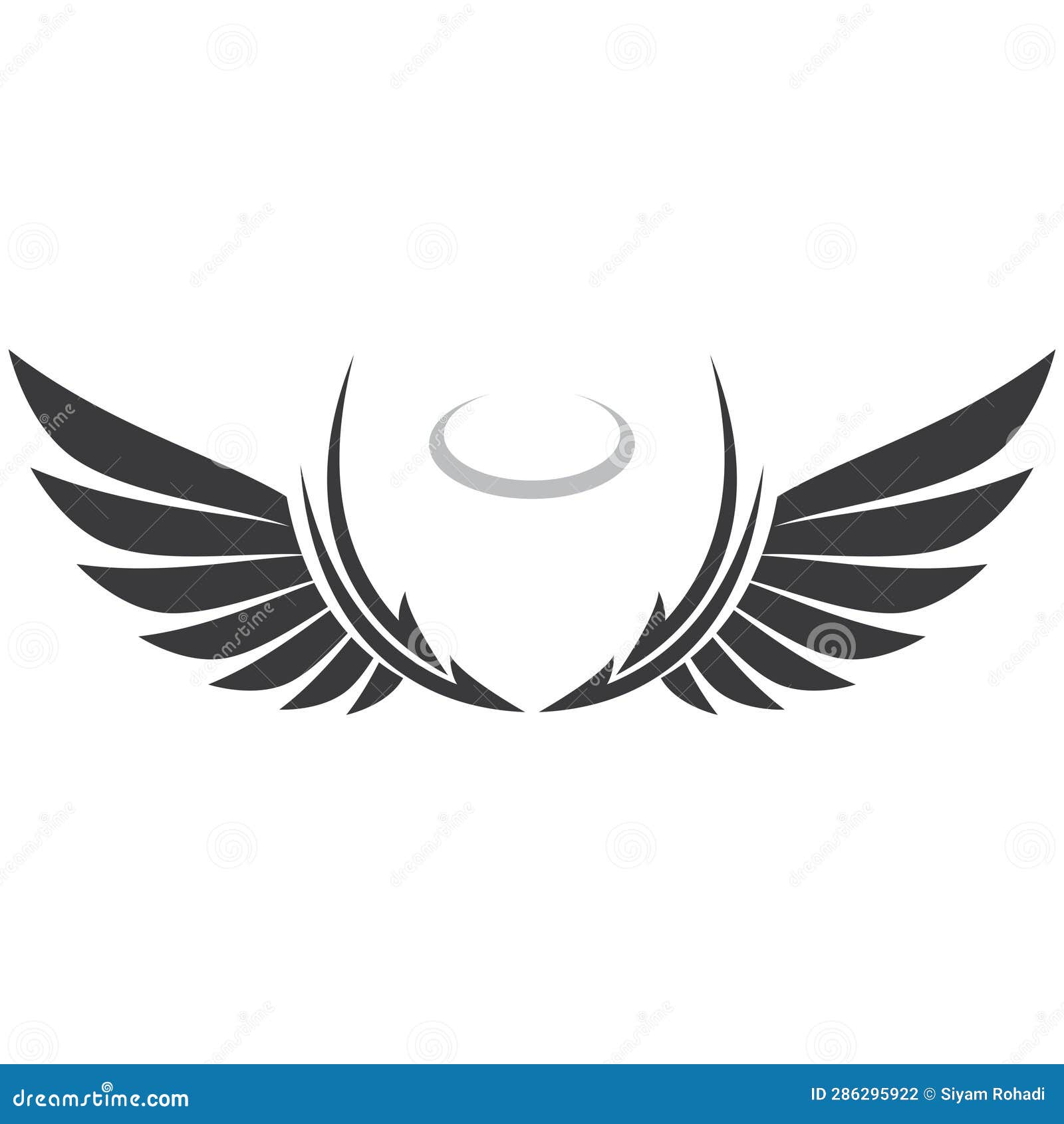 Angel wings logo stock vector. Illustration of simple 286295922