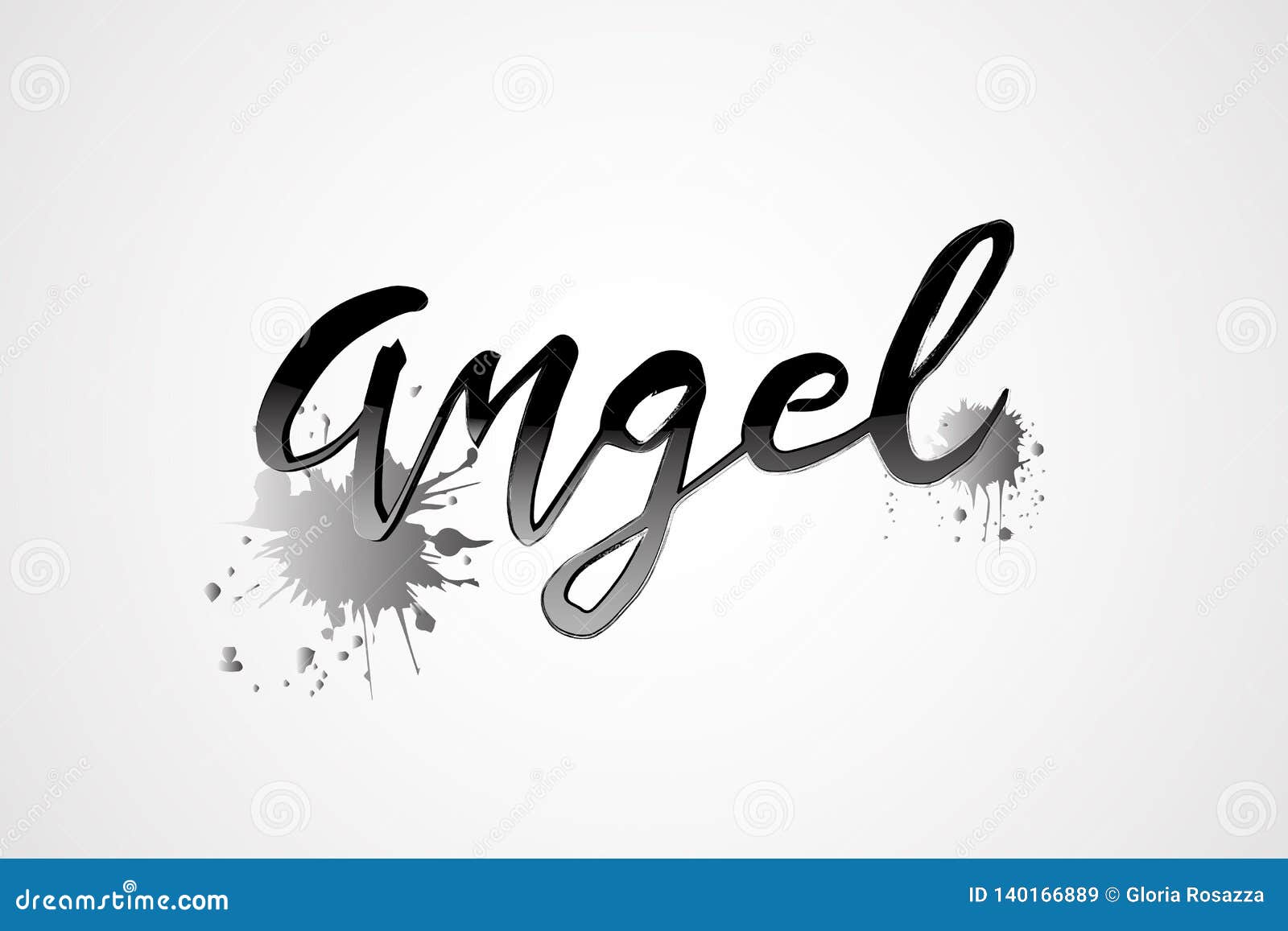 Angel Word Text Logo Vector Stock Vector - Illustration of abstract ...