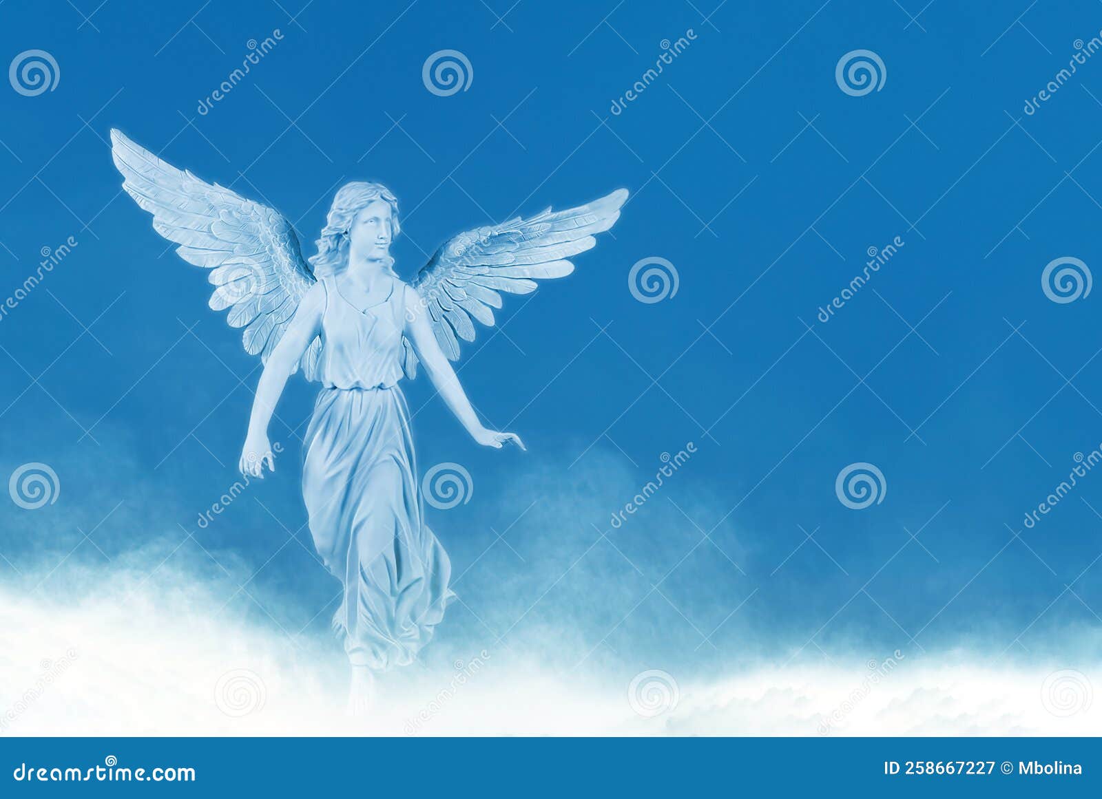 Ali di angelo blu illustrazione di stock. Illustrazione di vago