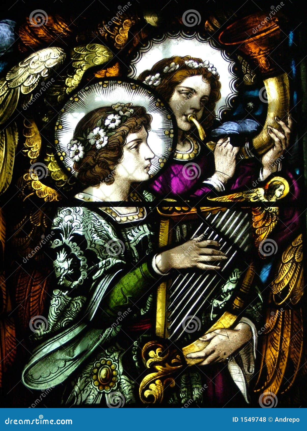 Angels from a church editorial stock photo. Image of angels 1549748