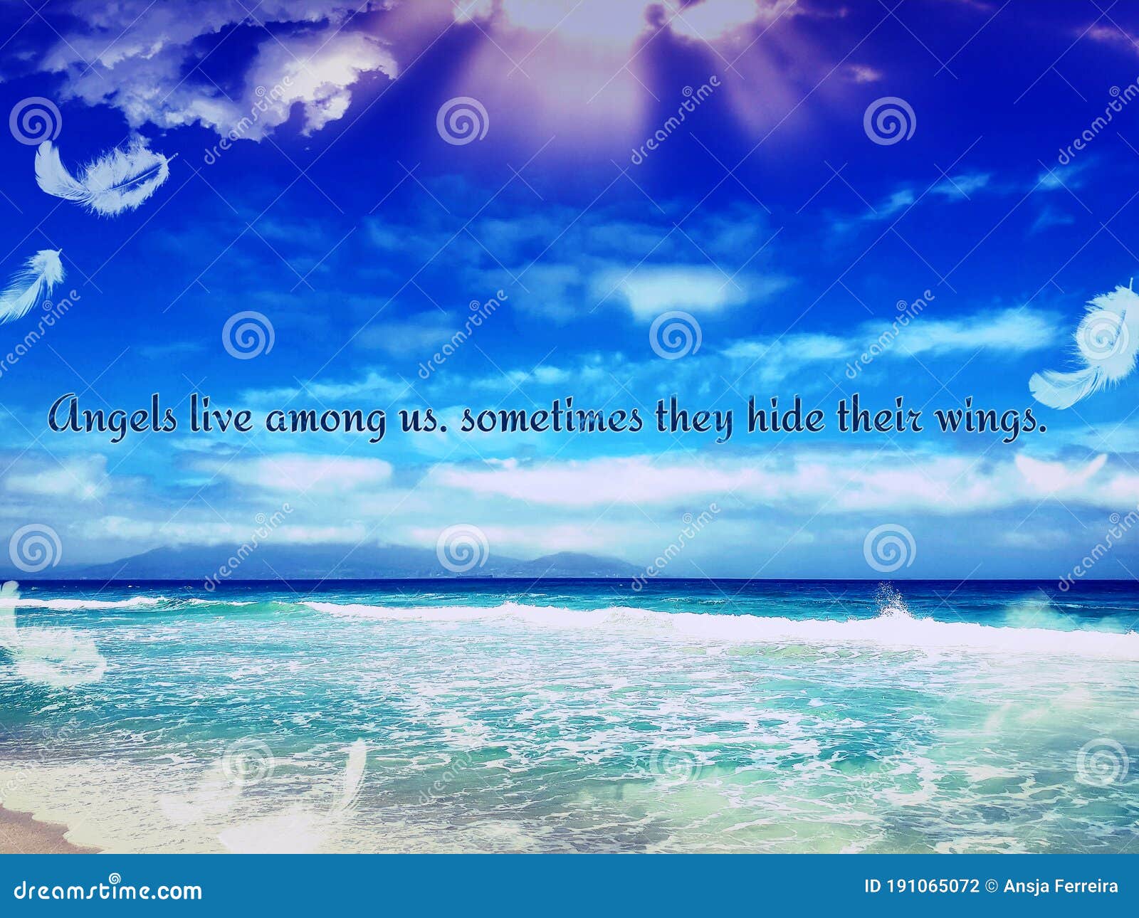 Angels Live among Us, Sometimes they Hide Their Wings Stock Photo ...