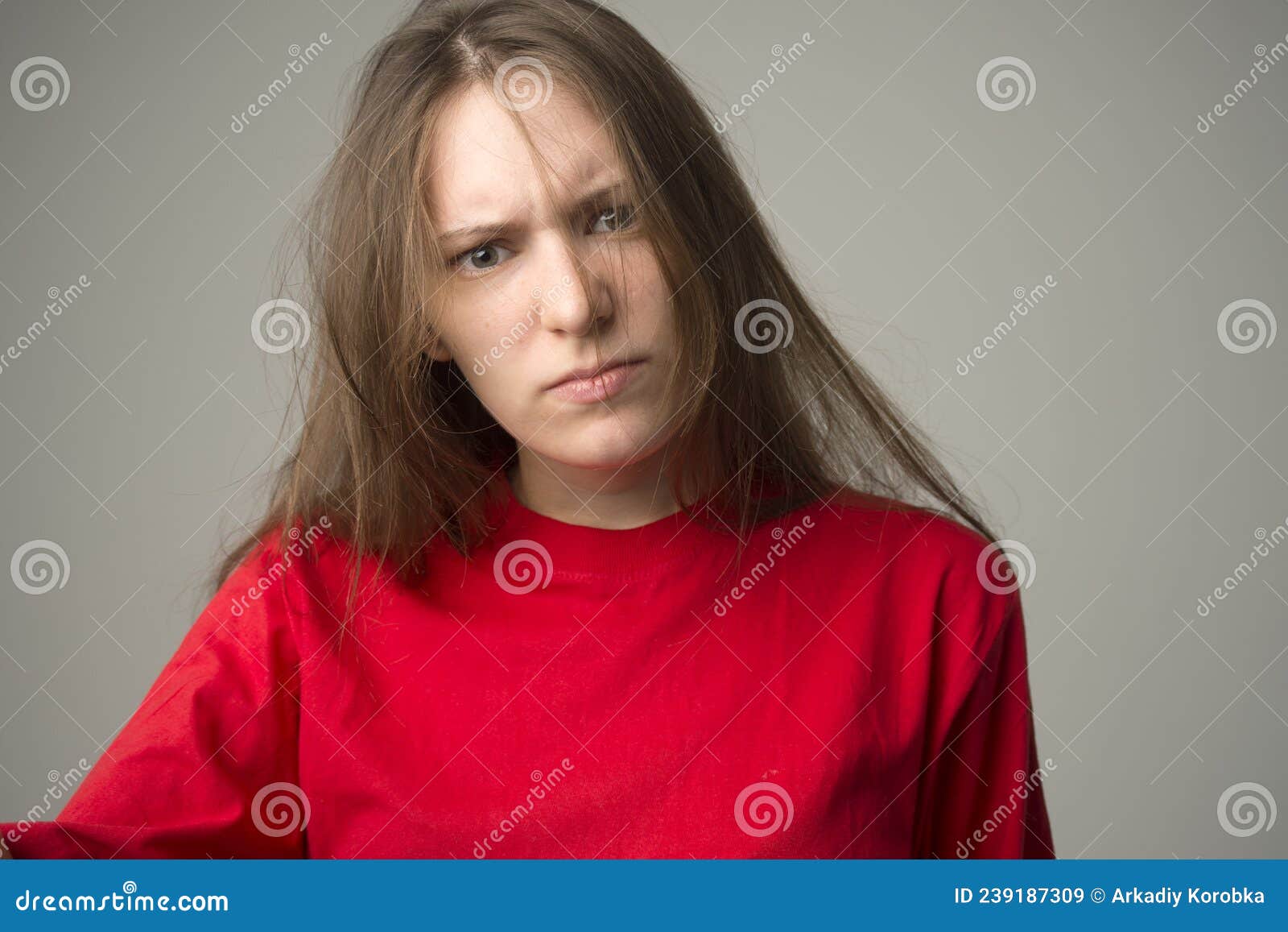 Anger and Rage Concept. Young Expressive Woman Show Her Bad Face. Angry  Nervous Annoyed Girl Portrait. Human Full of Negative Emot Stock Image -  Image of human, conflict: 239187309