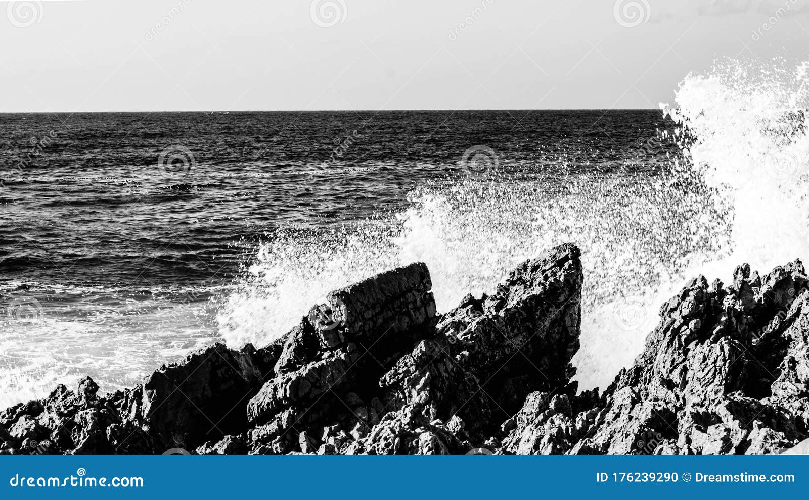Waves in the sea stock photo. Image of grey, element 176239290