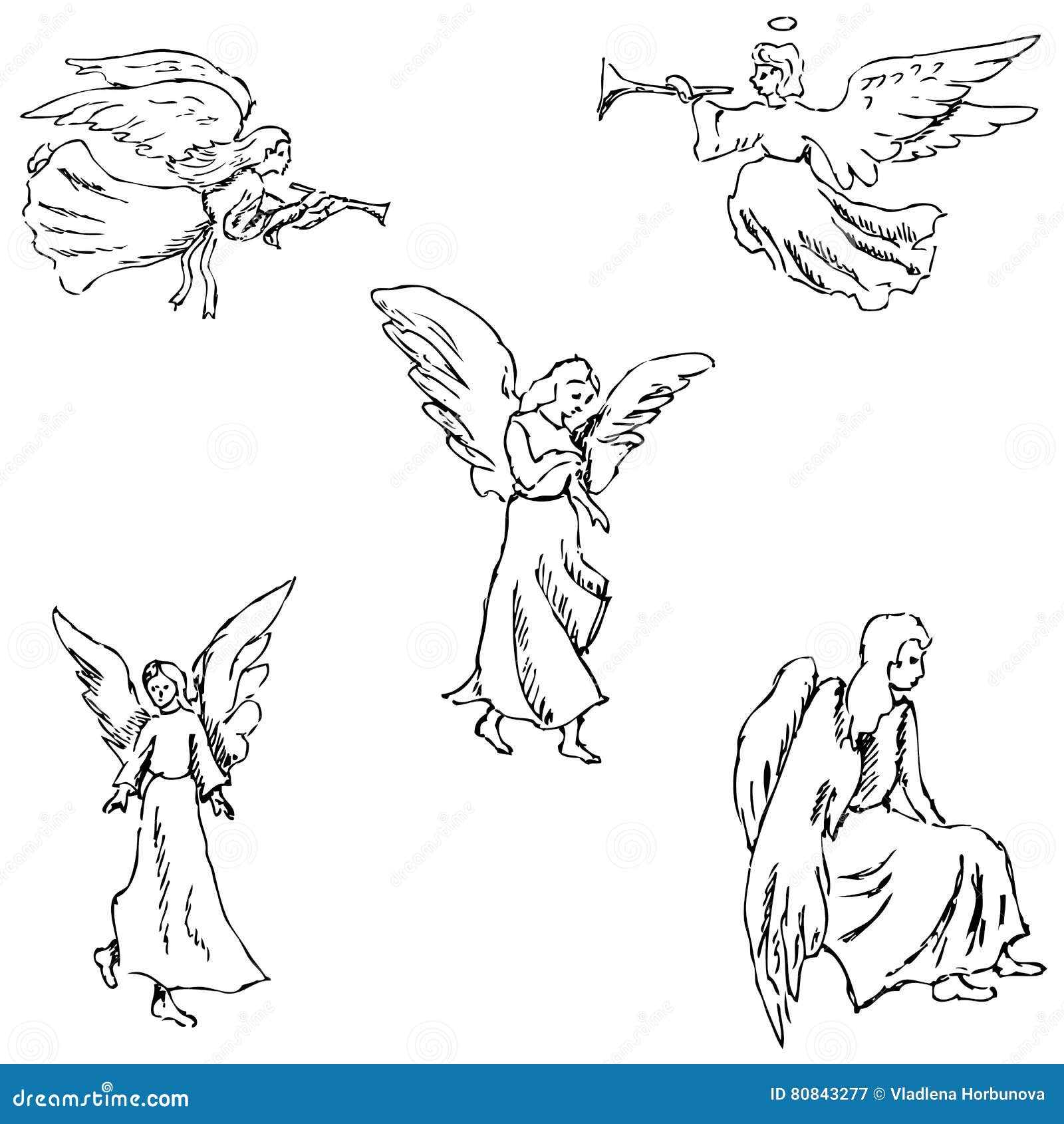 Эскизы украшений ангелы