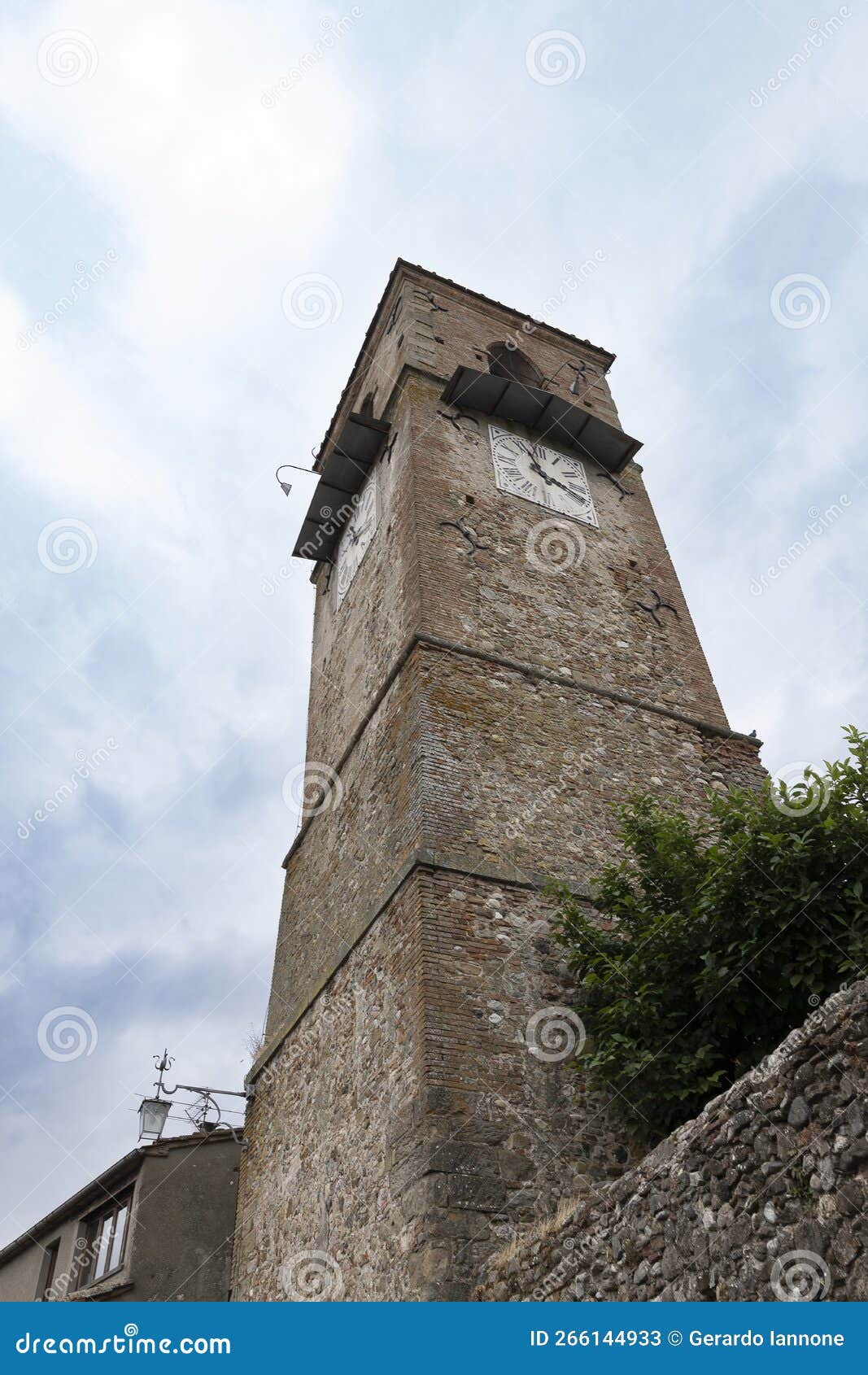 anghiari`s iconic clock tower: a timeless beauty
