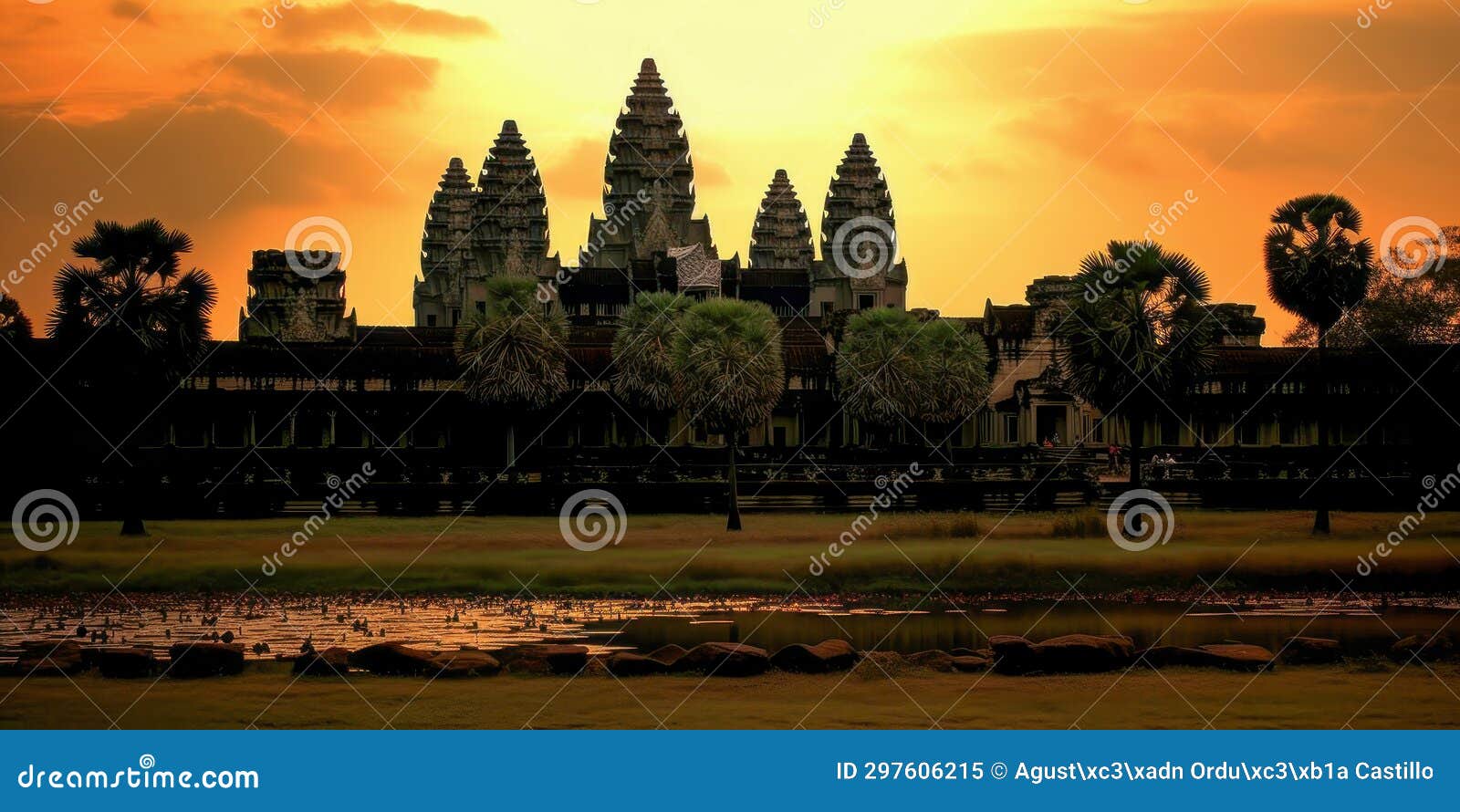HINDU TEMPLE ANGKOR WAT IN CAMBODIA visual data 3