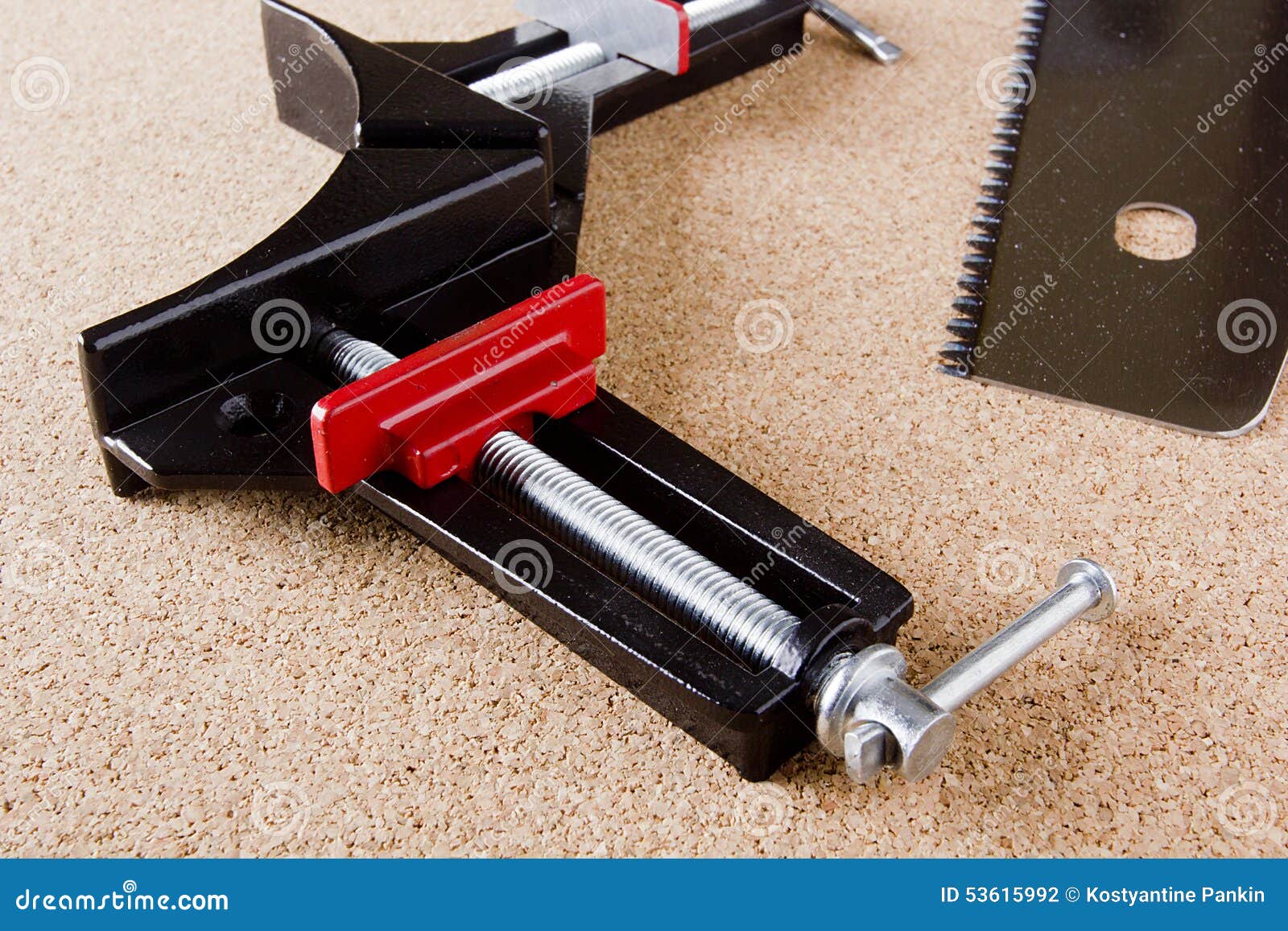 Angle clamp stock photo. Image of building, iron, joiner 53615992