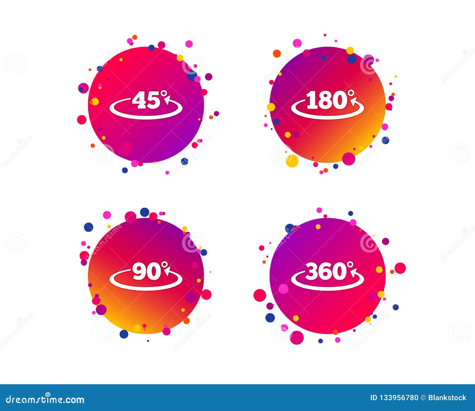Angle Degrees Icons Geometry Math Signs Vector Stock Vector Illustration Of Badge Rotation Angle Degrees Icons Geometry Math Signs Vector Stock Vector Illustration Of Badge Rotation