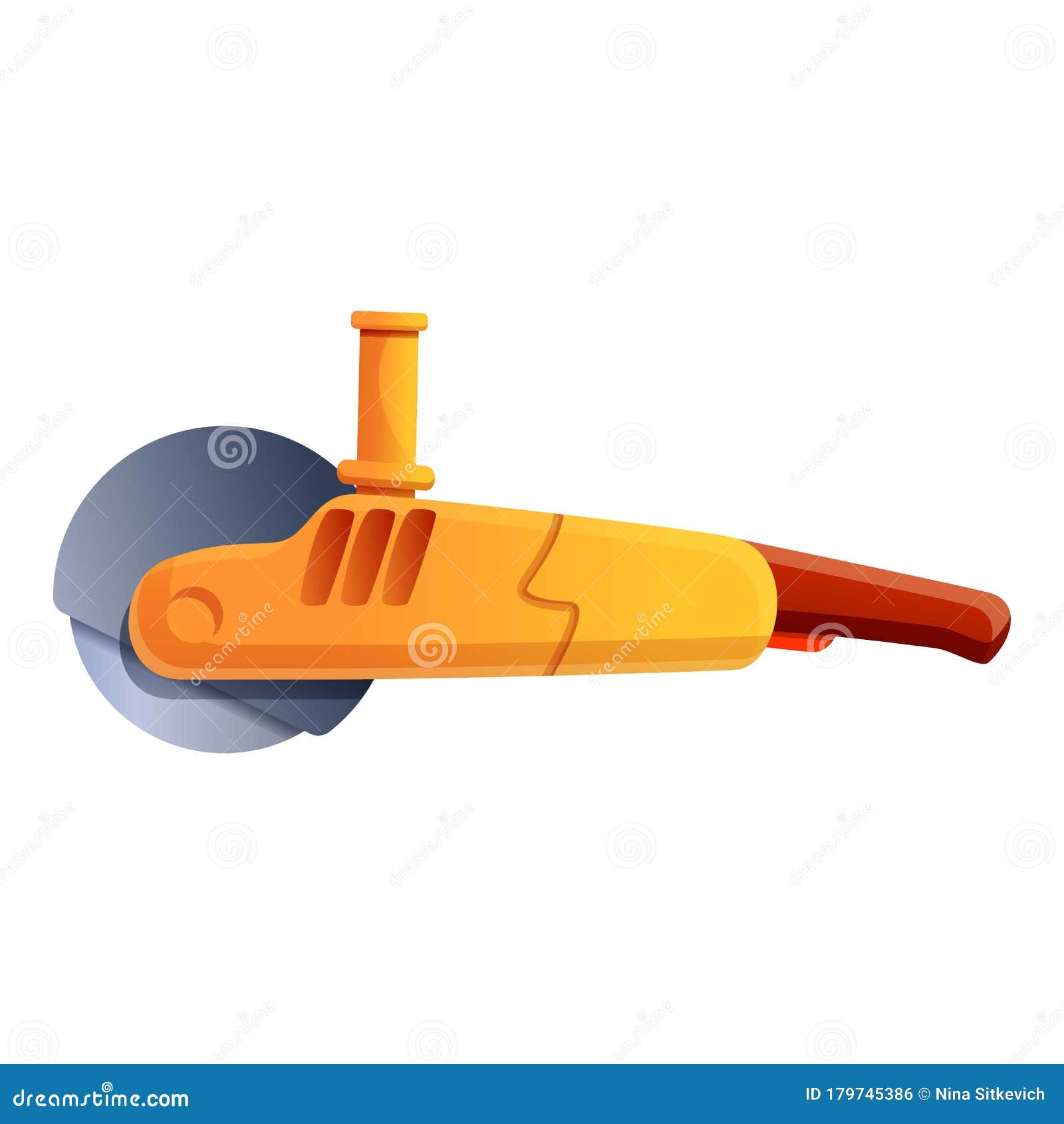 Angle Grinder Icon, Cartoon Style Stock Vector - Illustration of  instrument, angle: 179745386