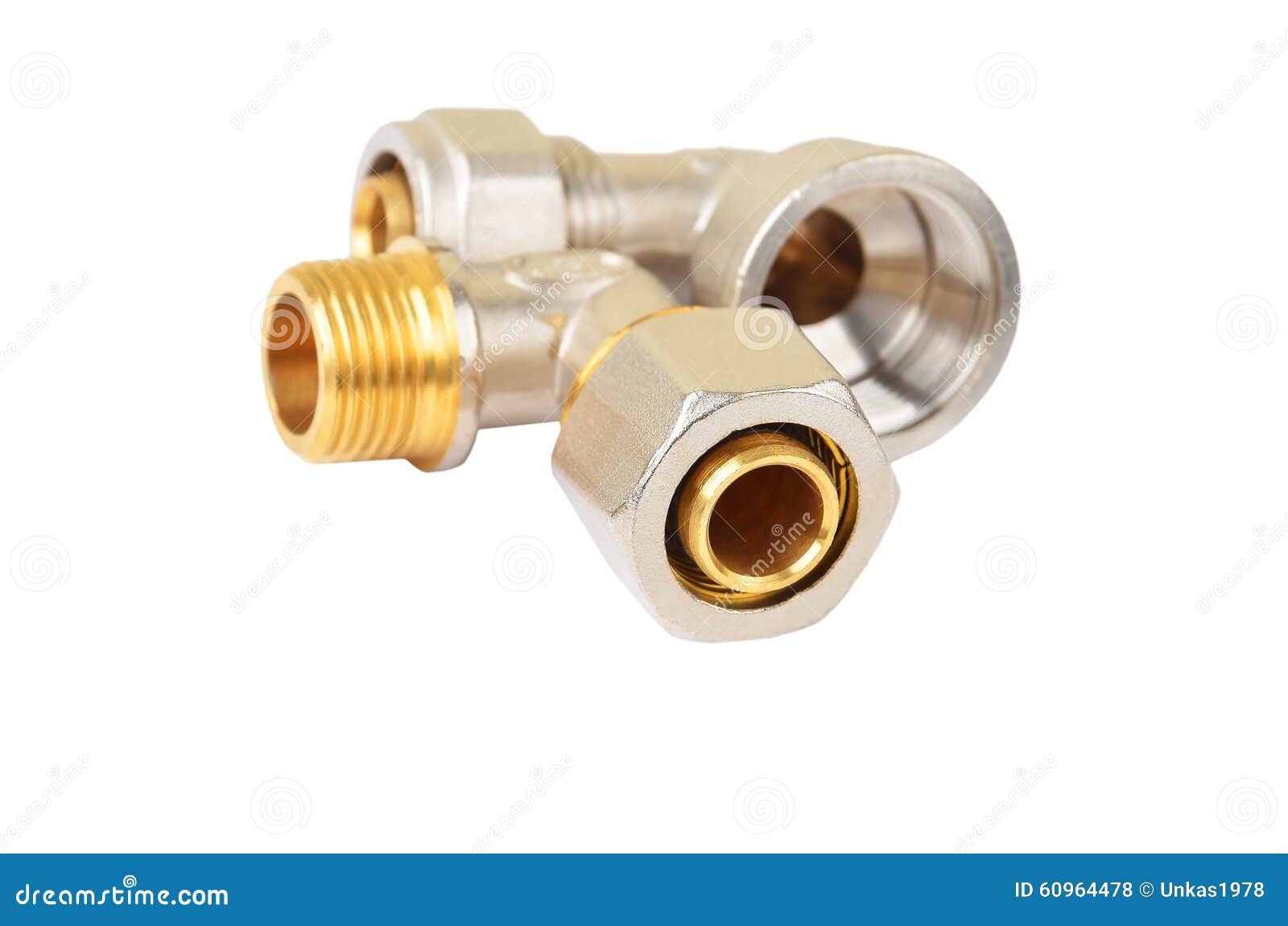 Angle plumbing fitting stock photo. Image of pipeline - 60964478