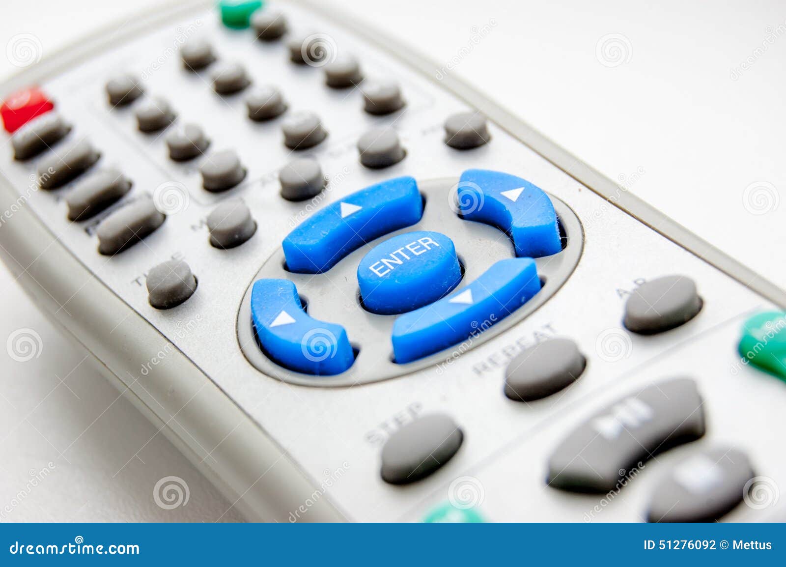 Angle View Of White Remote Control Closeup Stock Photo - Image of