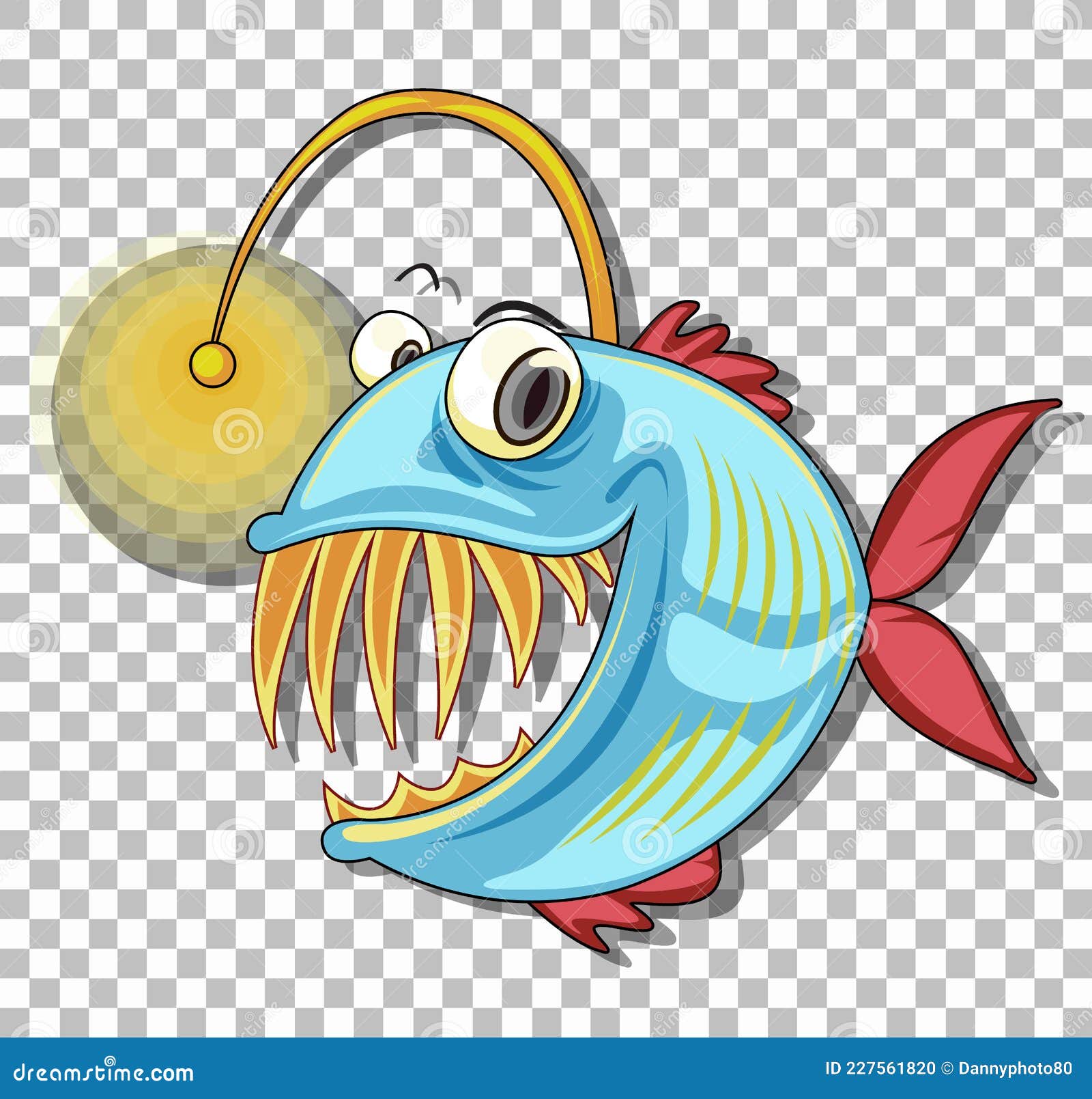 Angler Fish Cartoon Character Isolated on Transparent Background Stock  Vector - Illustration of kids, expression: 227561820