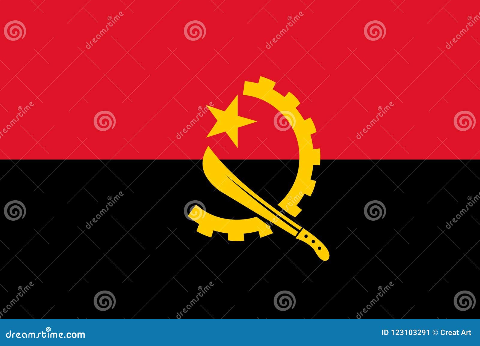 angola flag . of angola flag
