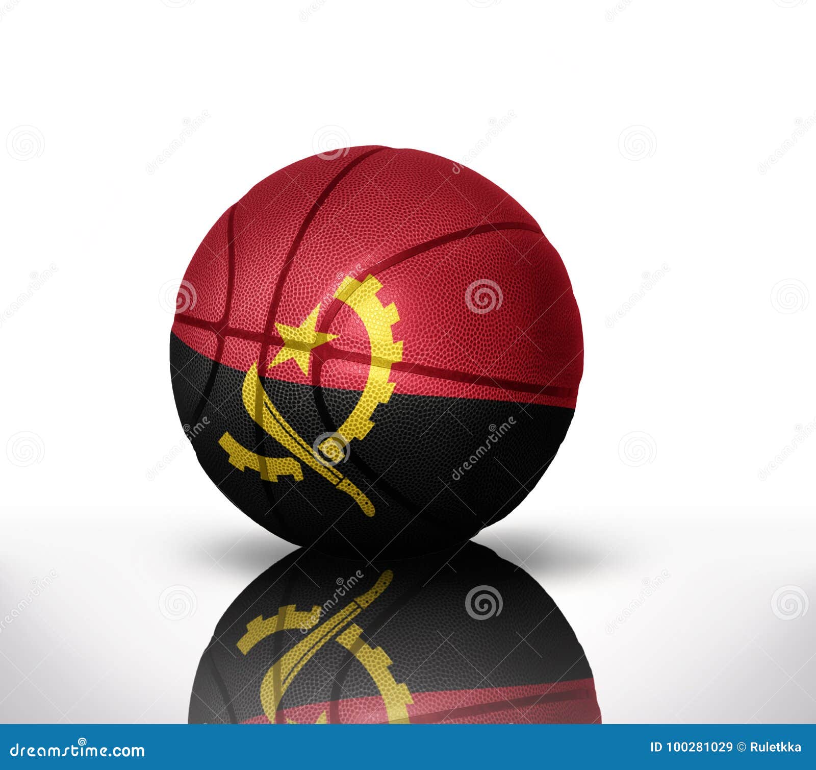 Bandeira De Basquete Angola Vs Nigeria Ilustração Stock