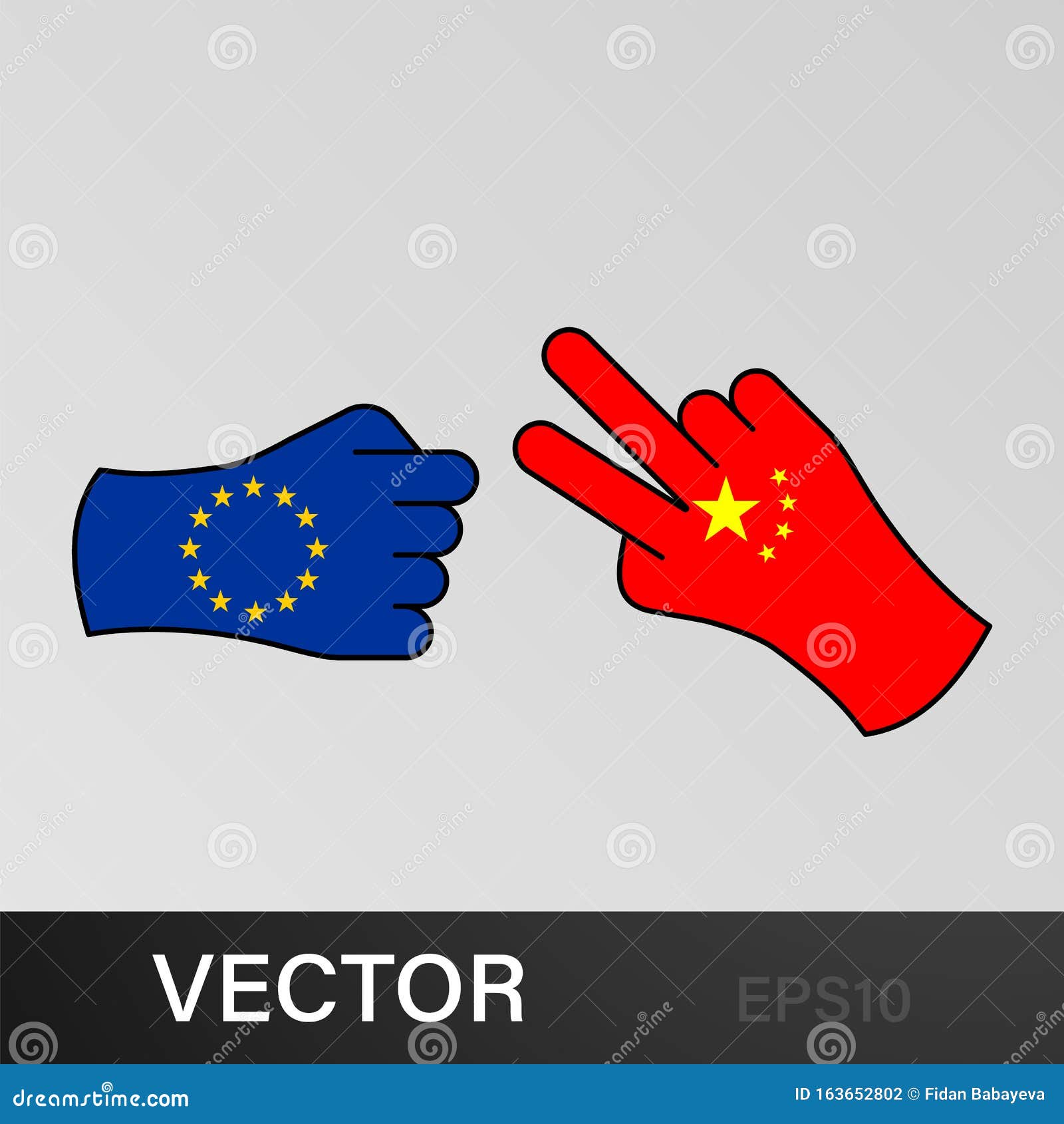 Angriffssymbol Der Eu Bis Zur Porzellanhandgestalt Elemente Des Symbol Fur Flaggenillustrierung Zeichen Und Symbole Konnen Fur Da Stock Abbildung Illustration Von Finanzierung Firma 163652802