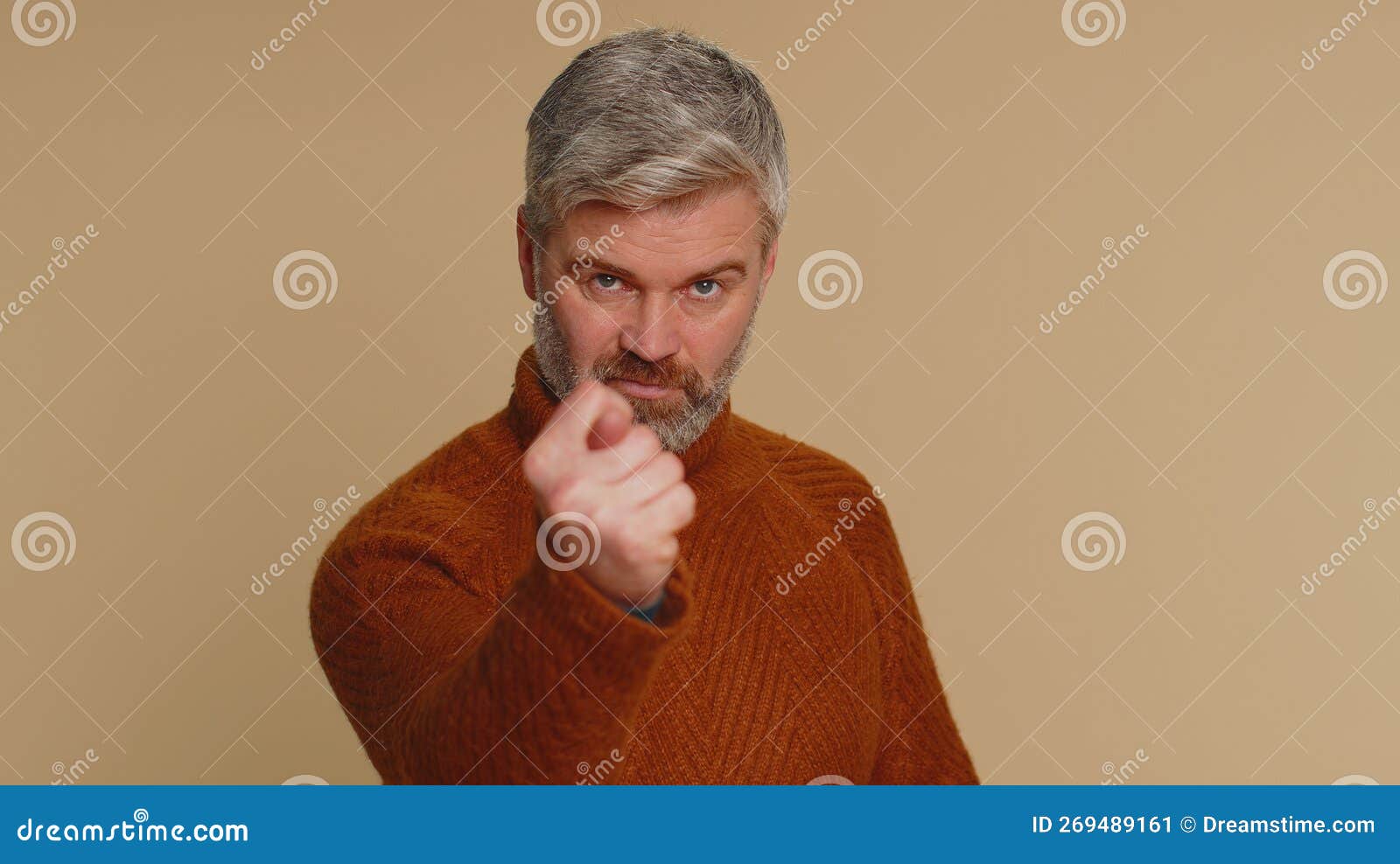 angry aggressive old man showing fig negative gesture, you dont get it anyway, rapacious, avaricious