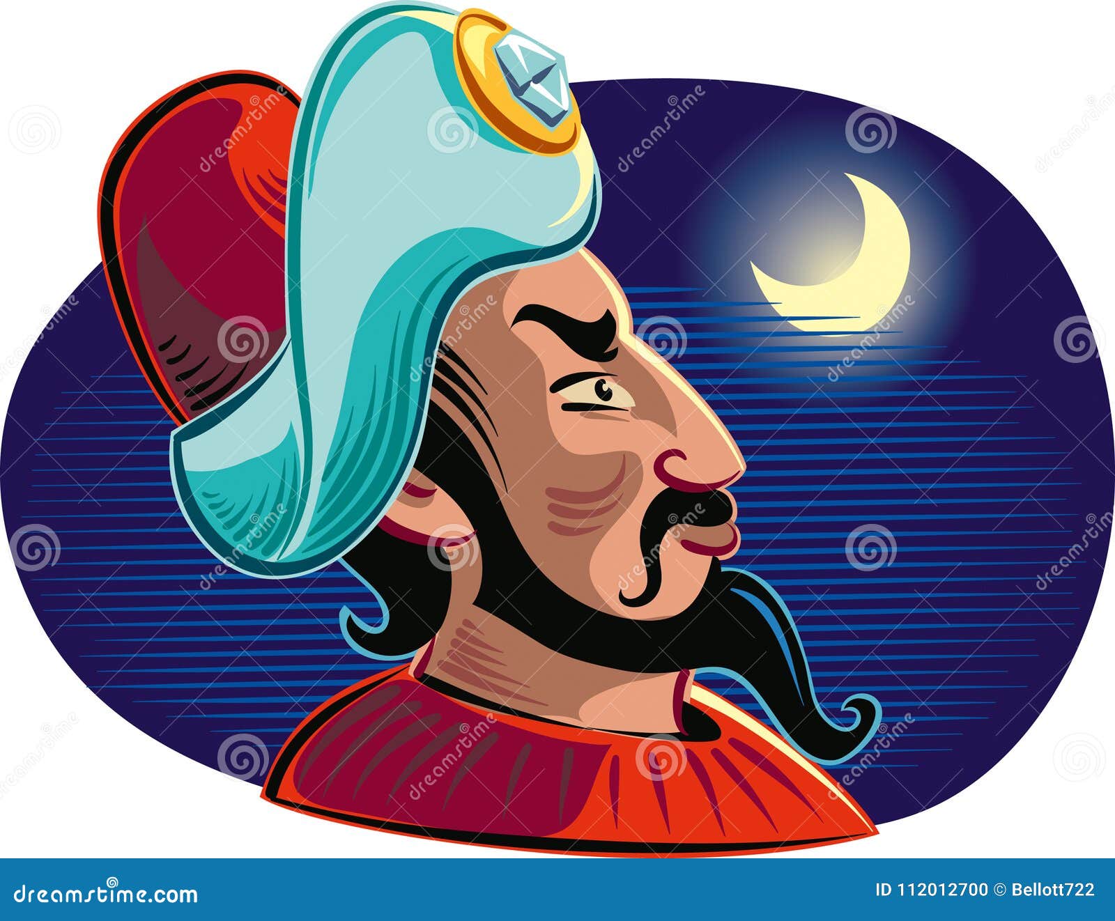 Angry Arab Man Saying STOP Speech Balloon With Scream Exclamation Negation Concept Furious