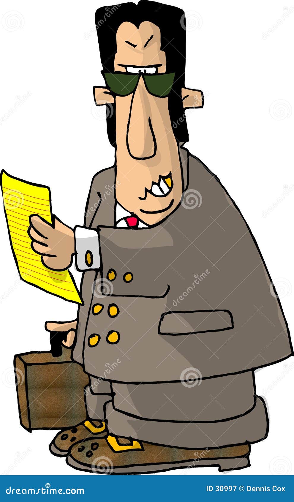 Angry Attorney stock illustration. Illustration of lawyer 30997