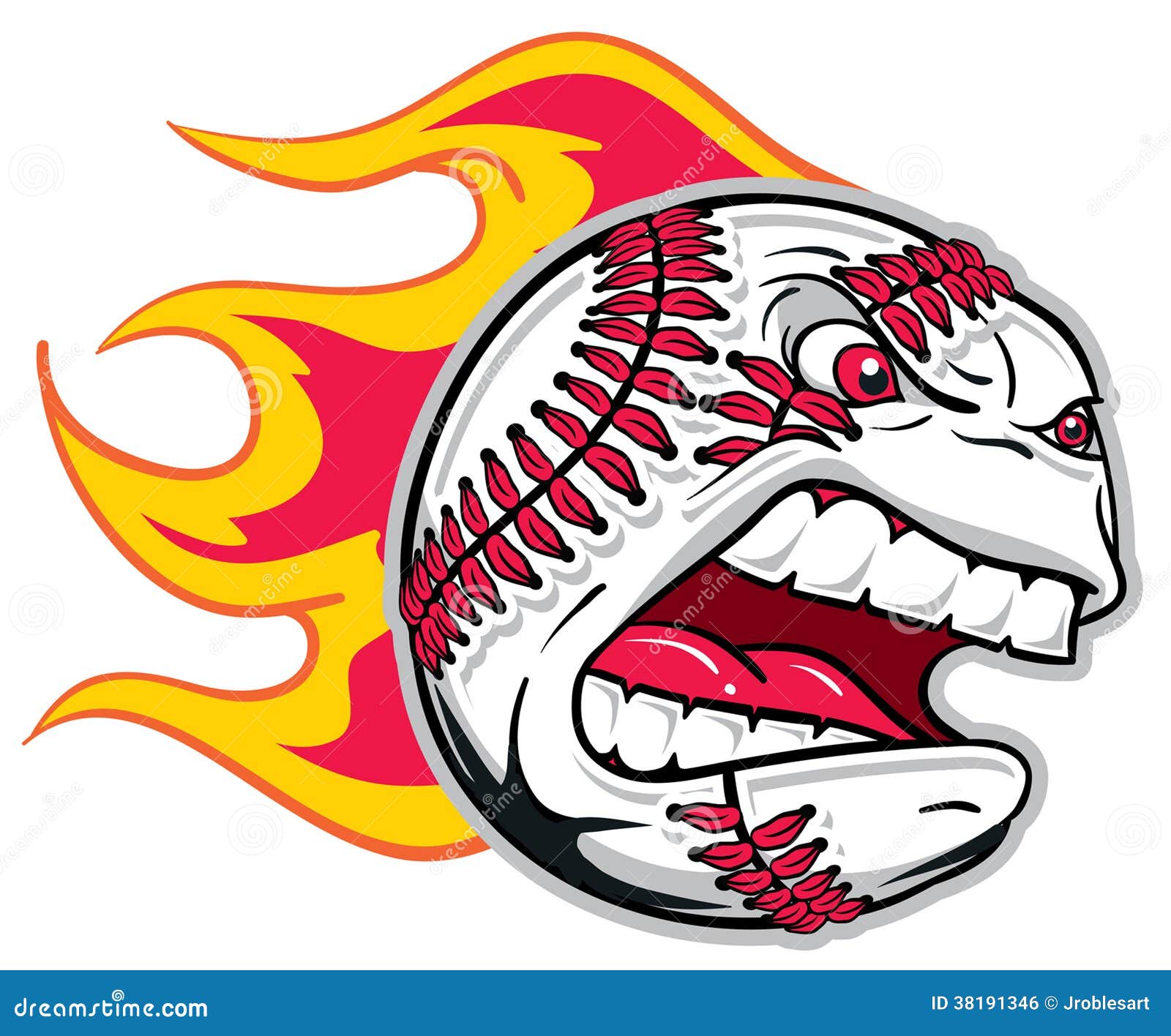 Angry Baseball Royalty Free Stock Image - Image: 38191346