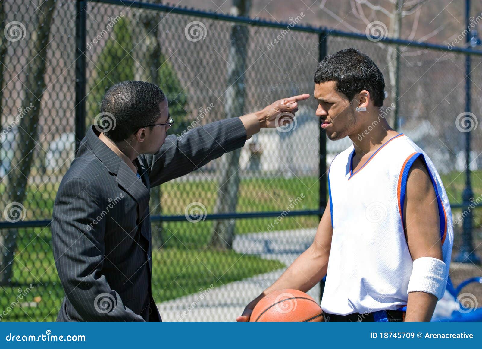 Angry Basketball Coach stock image. Image of recruiter - 18745709