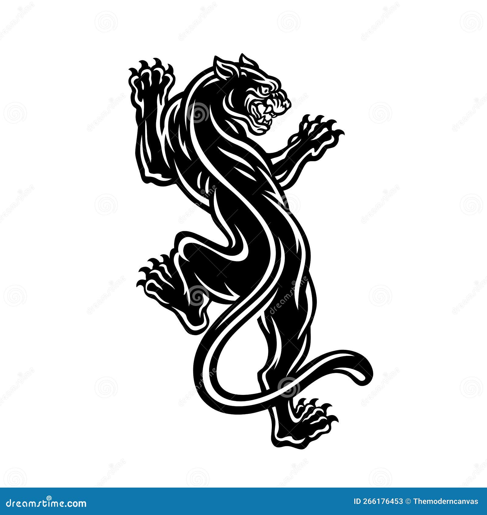panther tattoo ink 3584100 Vector Art at Vecteezy