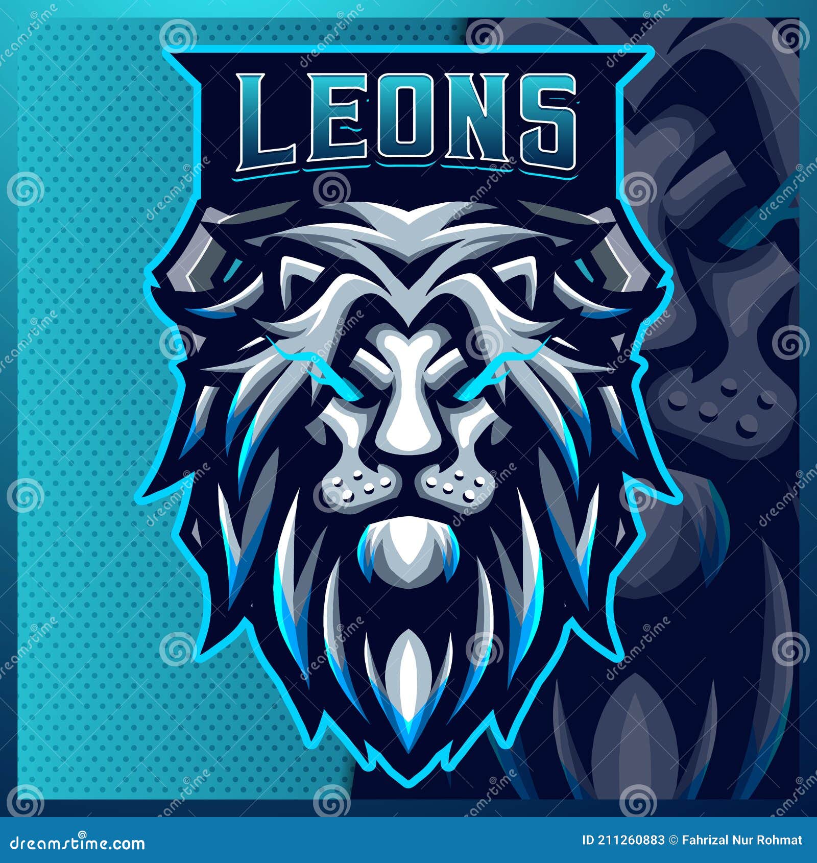 Design FD001 Lion 5 Blue - Your Football Club