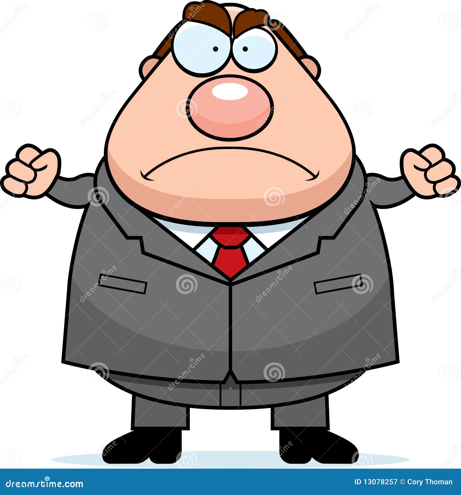 angry businessman clipart