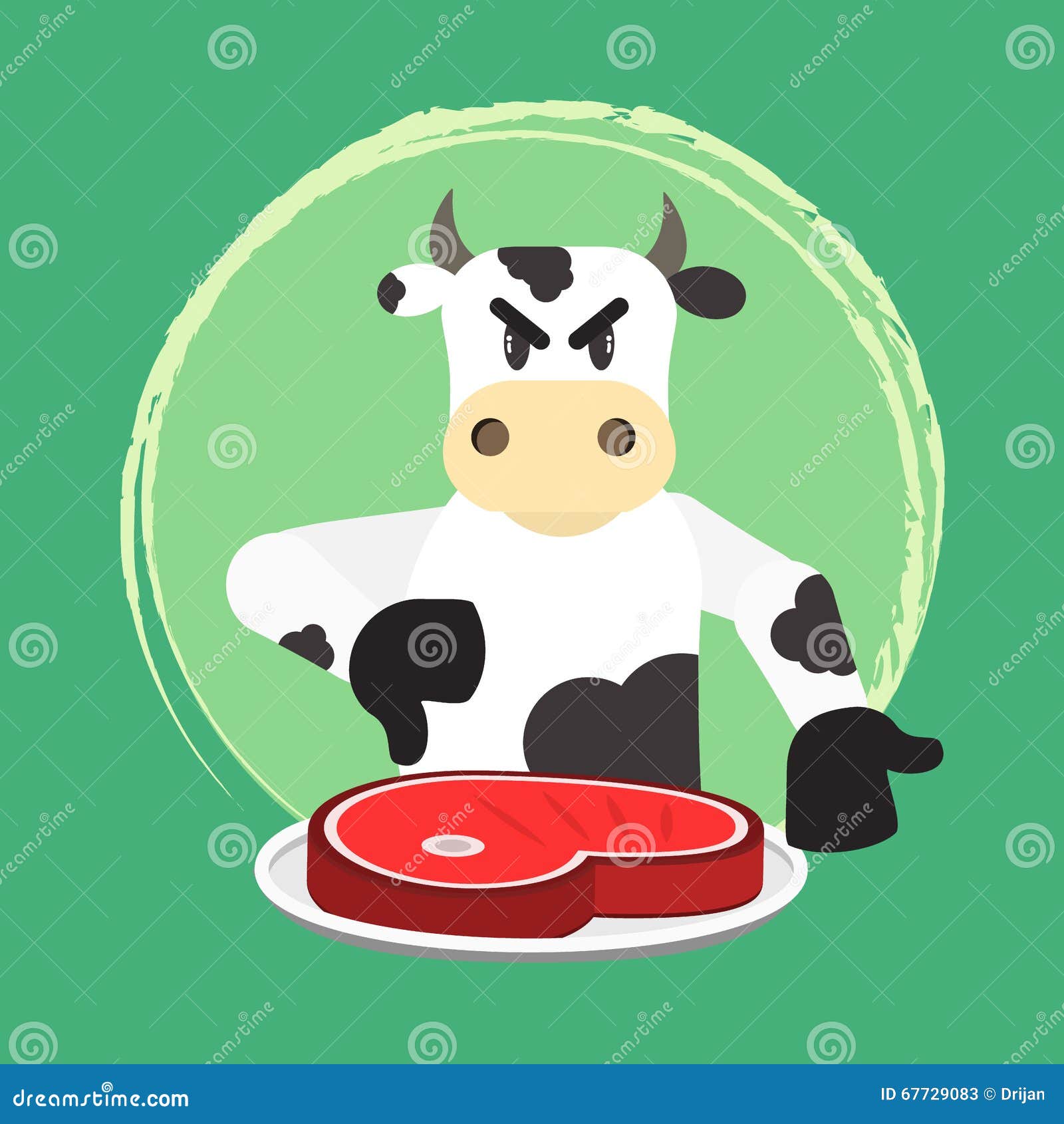 angry bovine and no beef