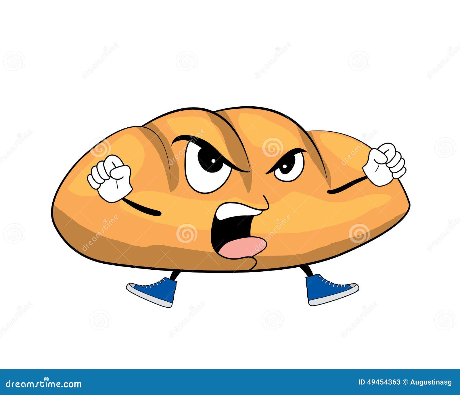 Angry Bread Cartoon