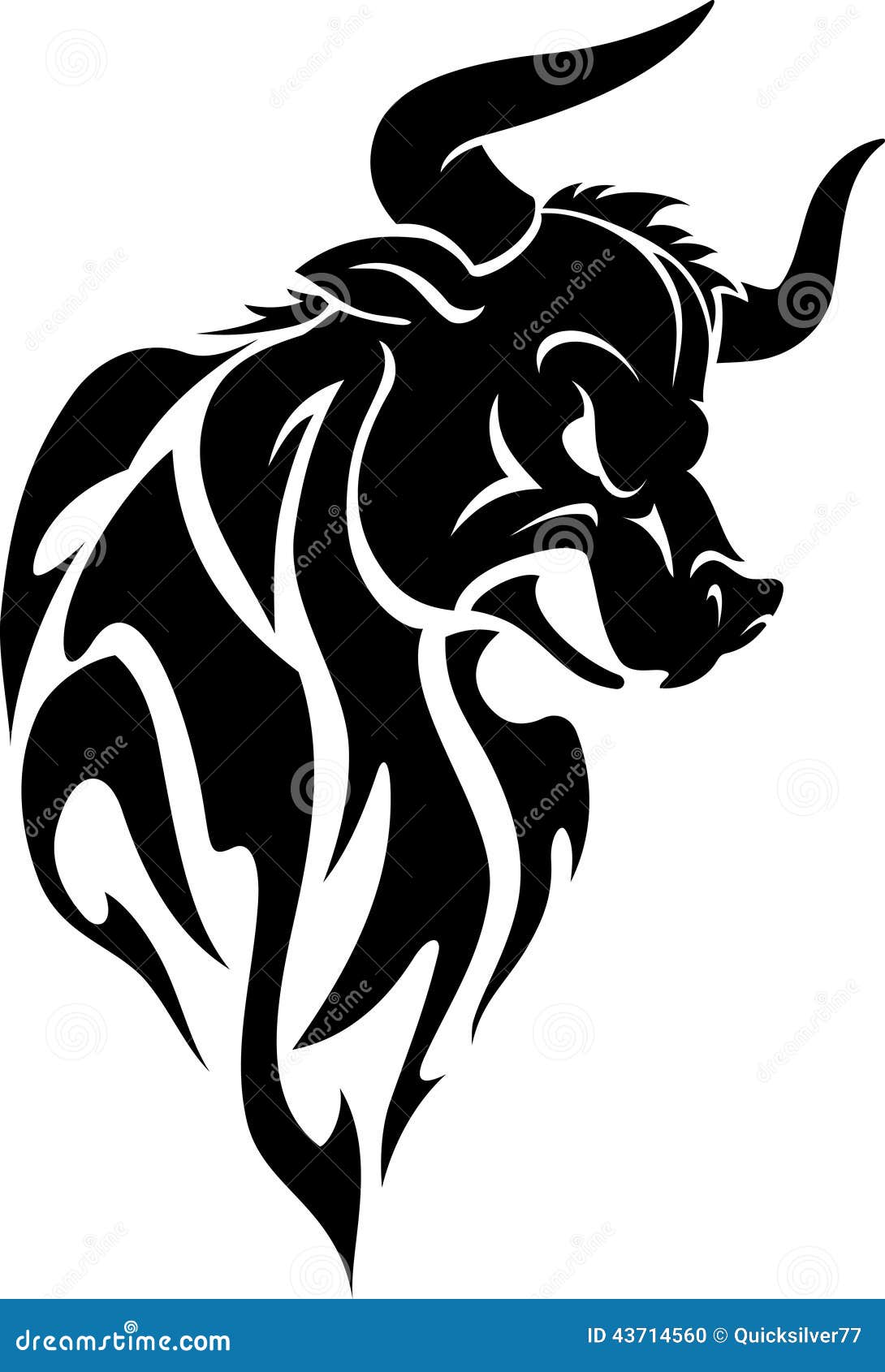 Bull Tattoo Vector Illustration Royalty Free SVG, Cliparts, Vectors, and  Stock Illustration. Image 31711983.