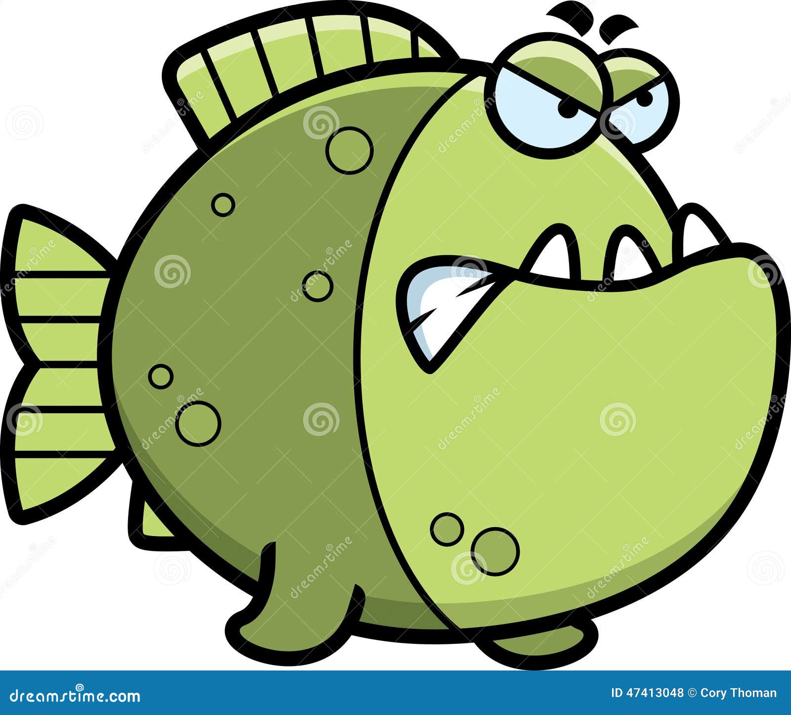 Angry Cartoon Piranh