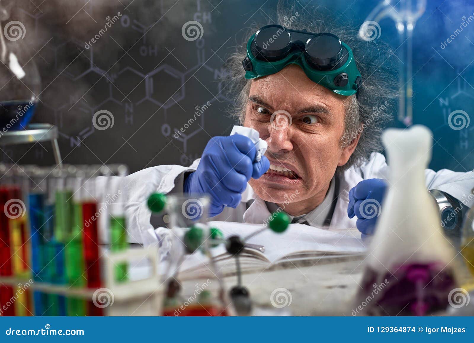 angry chemist wreak their displeasure on paper