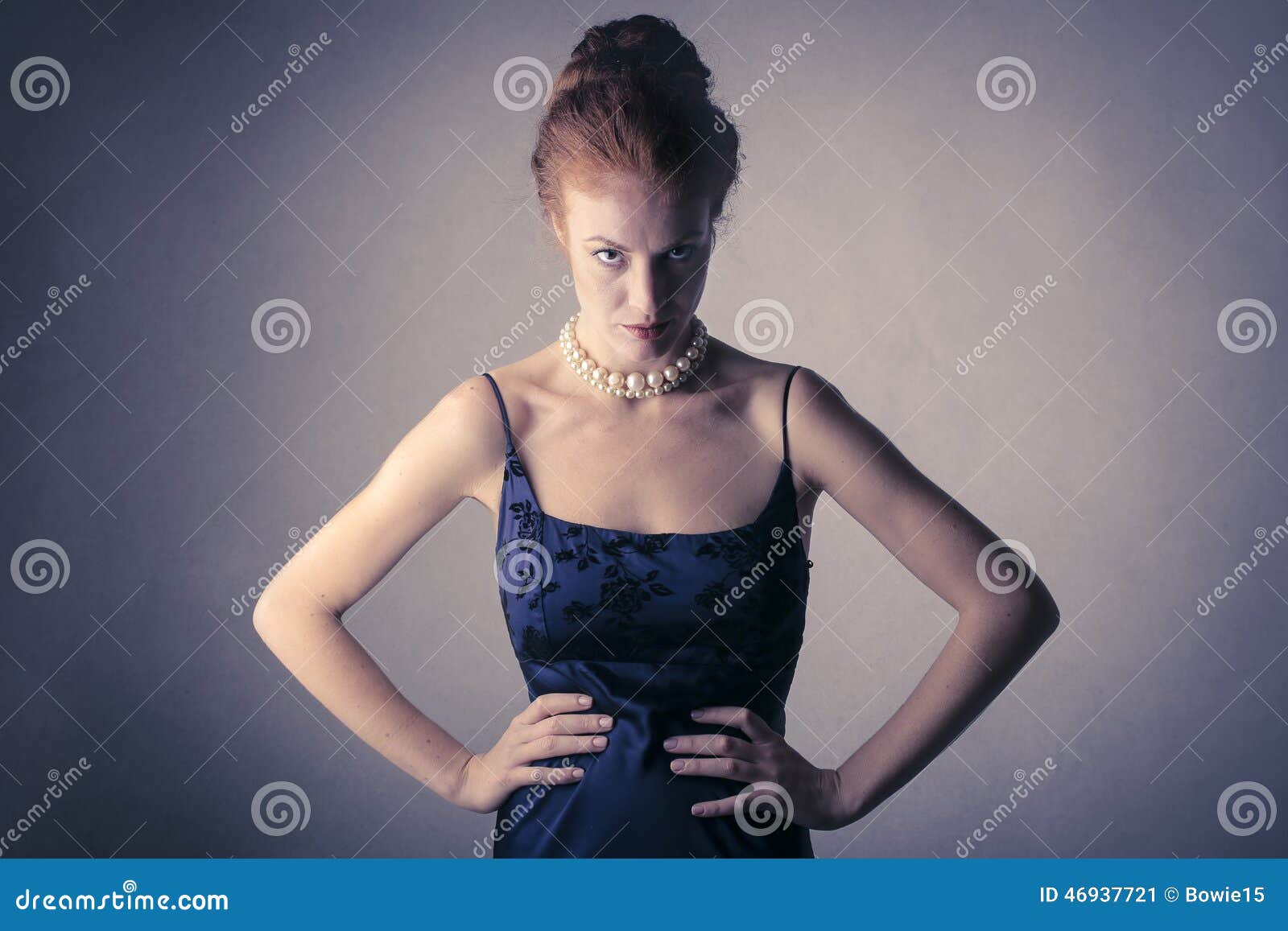 angry classy woman